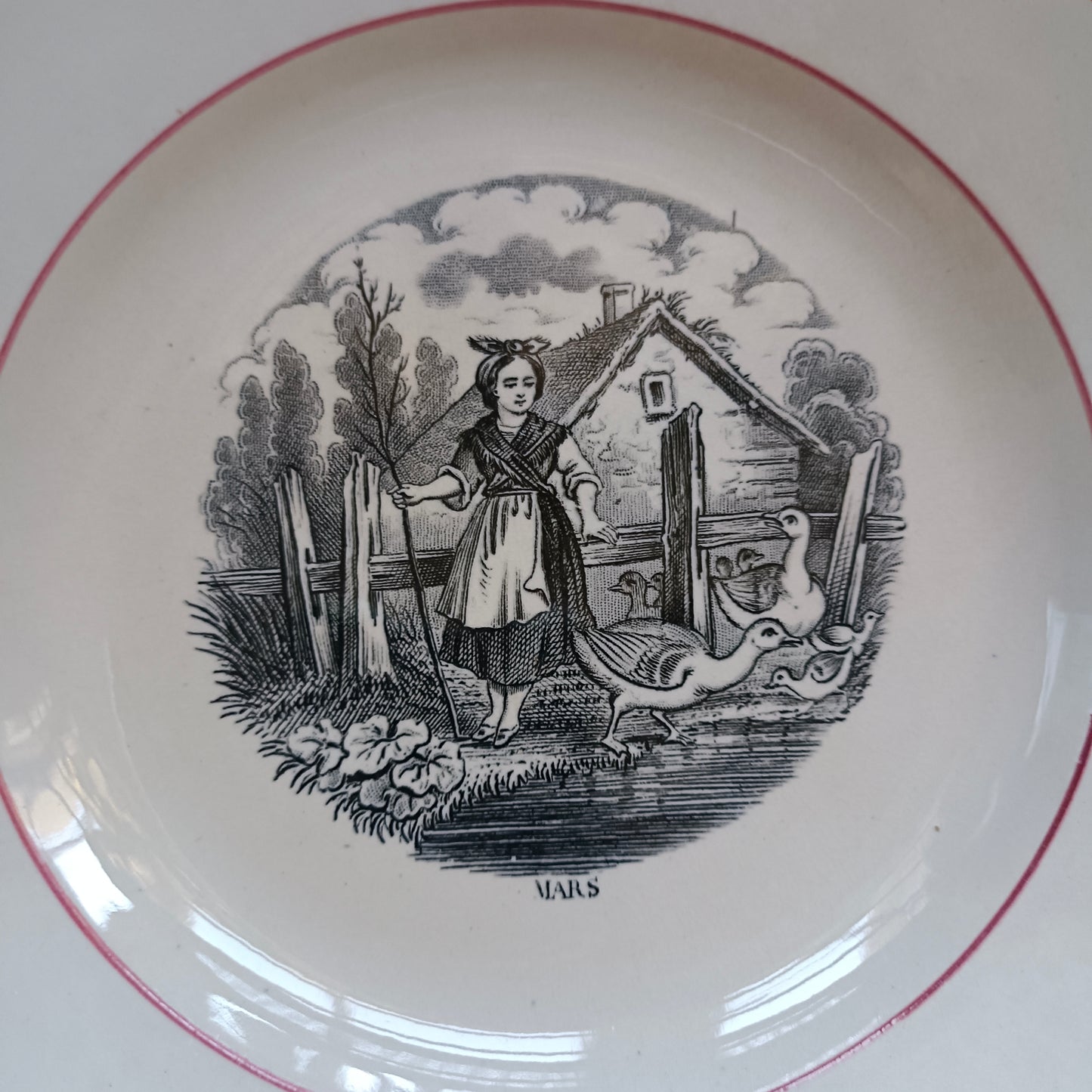 Assiette parlante Les mois de l'année Pexonne - FF (Fenal Frères)