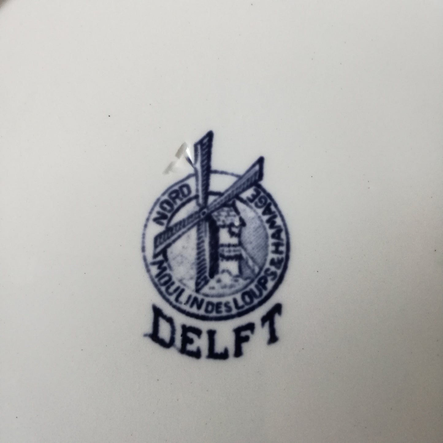 Assiette Delft Moulin des Loups & Hamage - Saint Amand