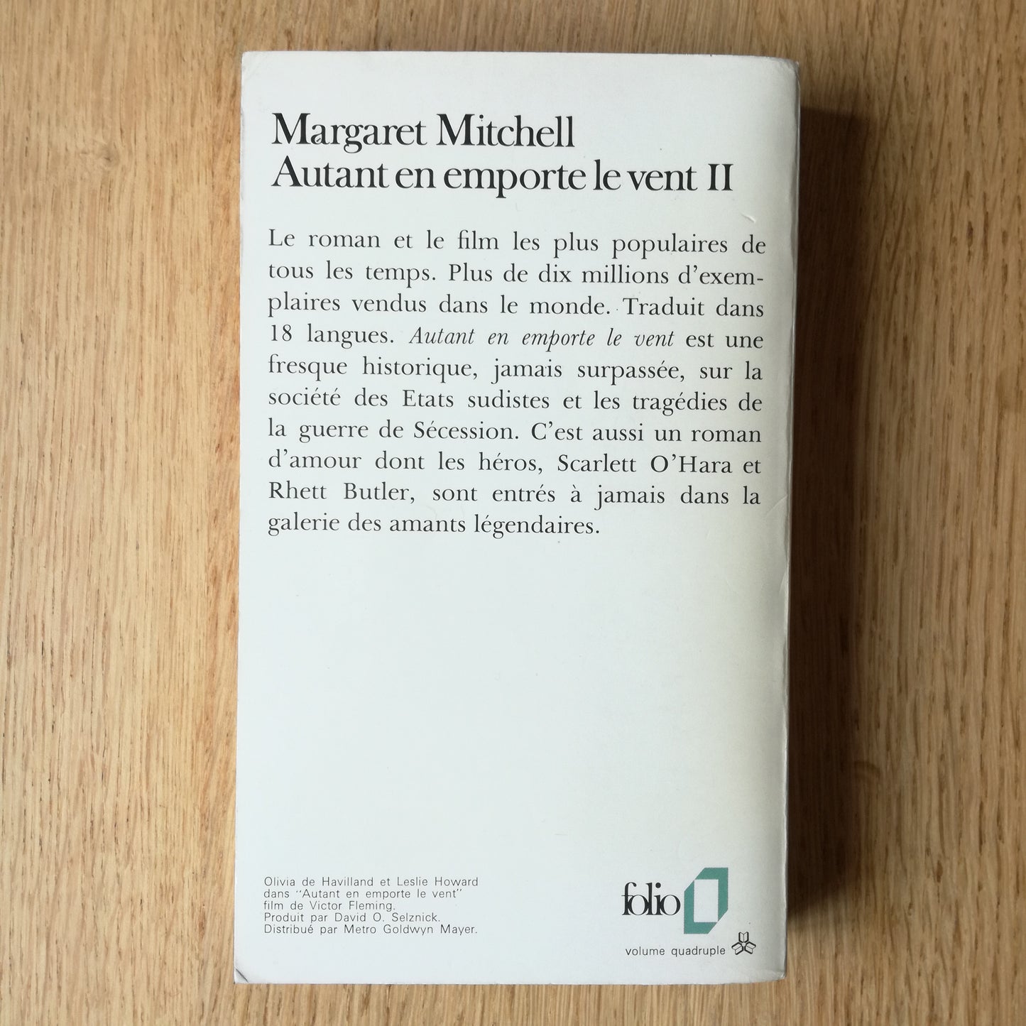 Livre de poche Folio (Gallimard)