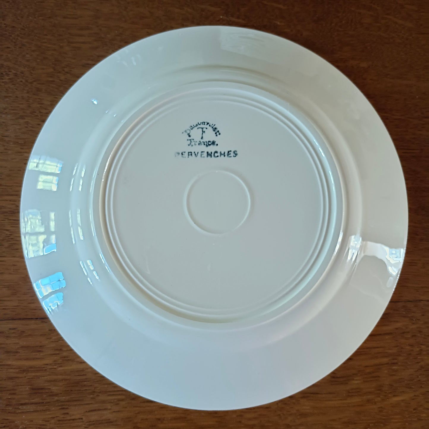 Assiette - grande plate Pervenches Badonviller