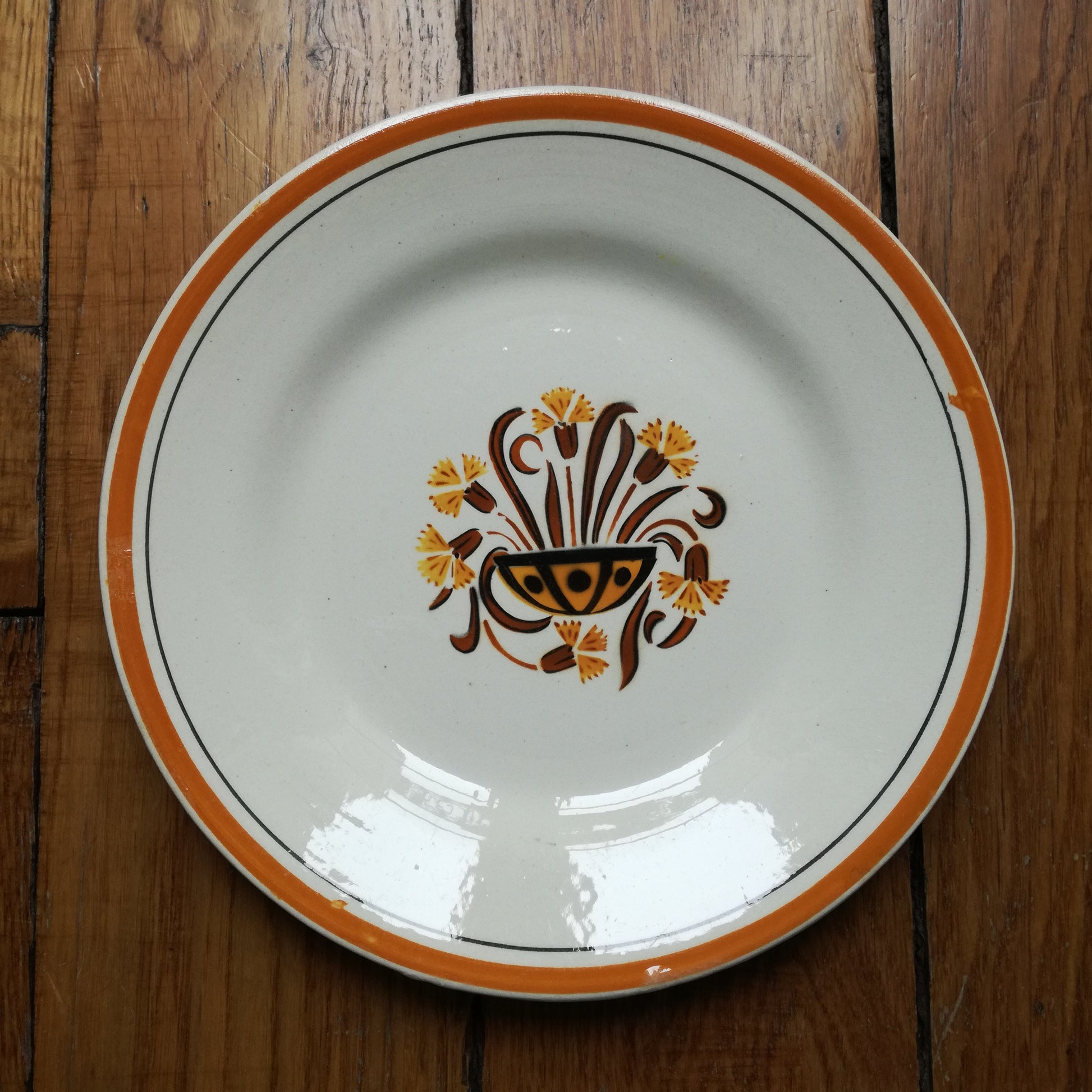 Assiette Œillet Creil & Montereau