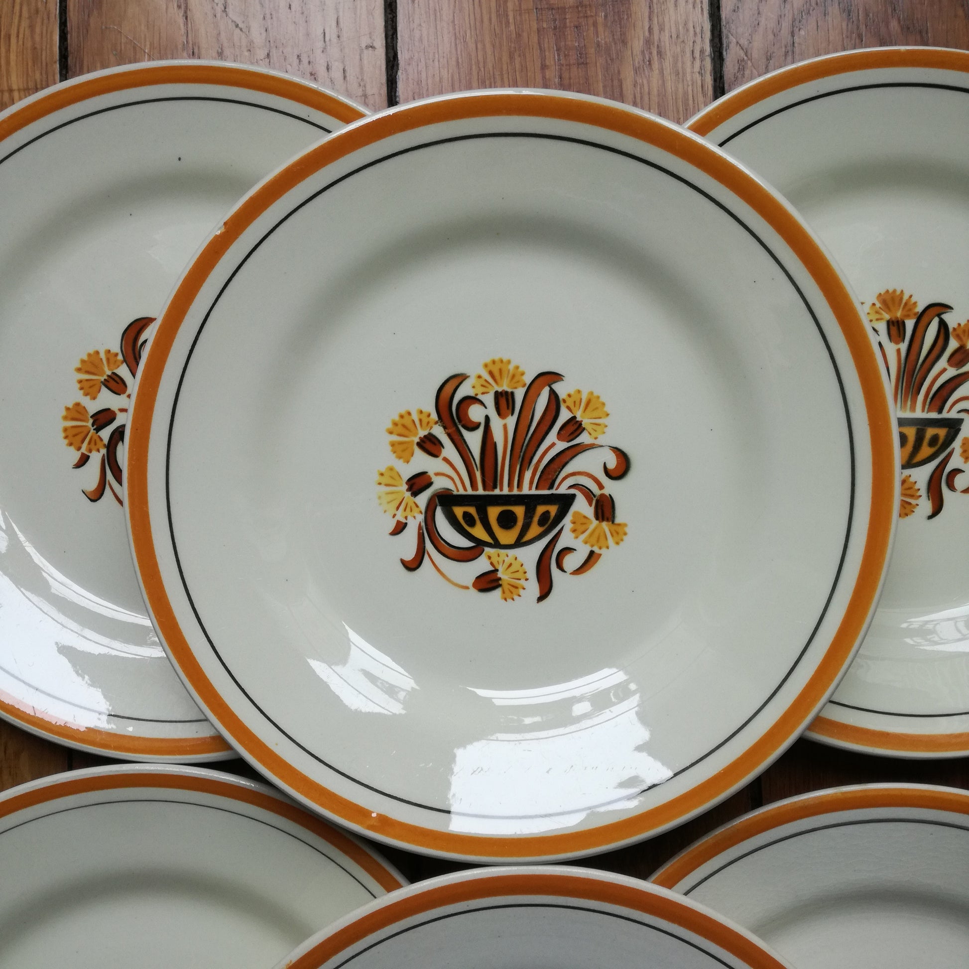 Assiette Œillet Creil & Montereau