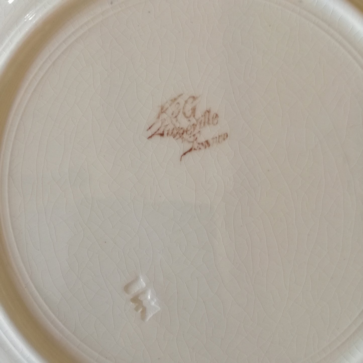 Assiette - grande plate Lunéville (K & G - Keller & Guérin)