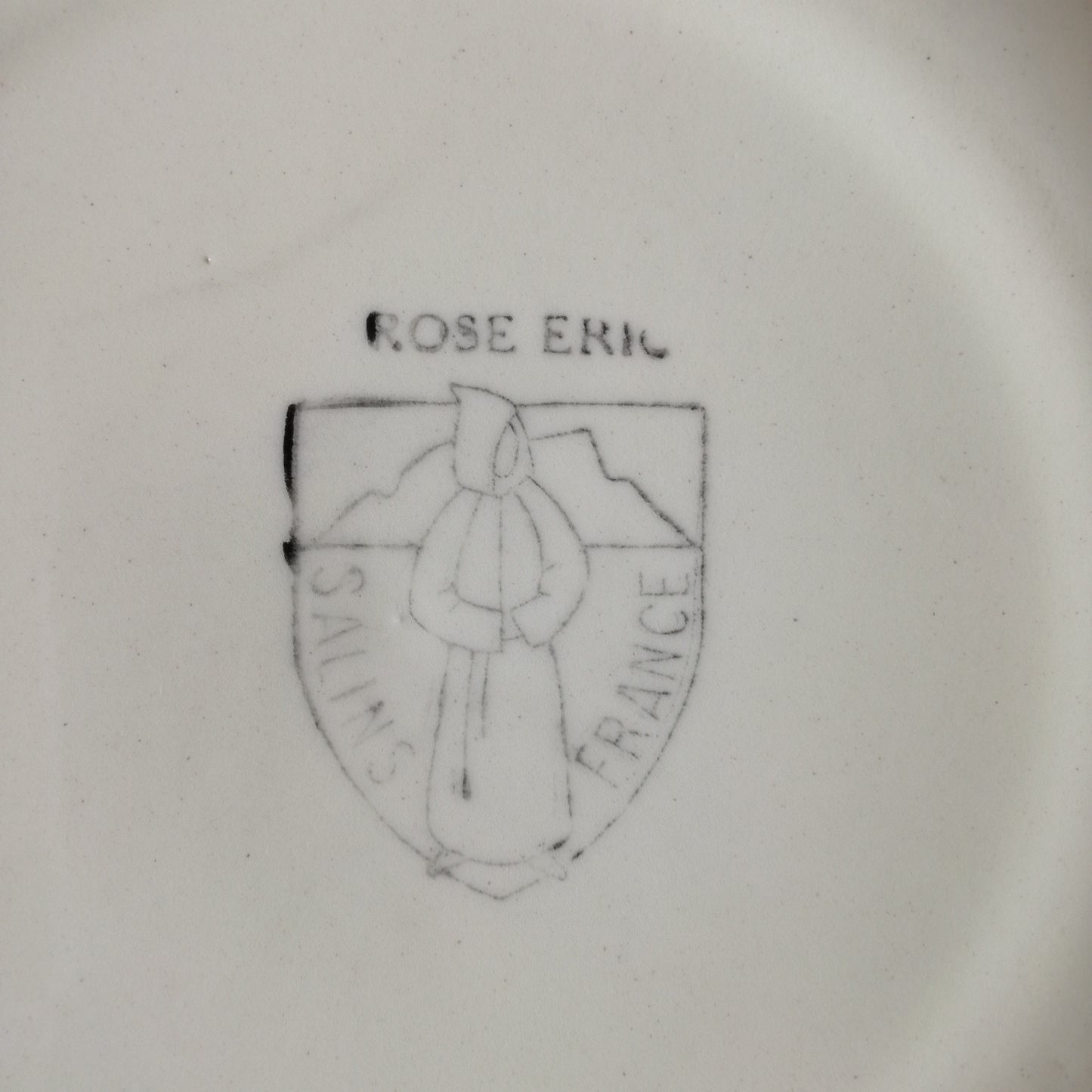 Assiette - creuse / calotte Rose Éric Salins