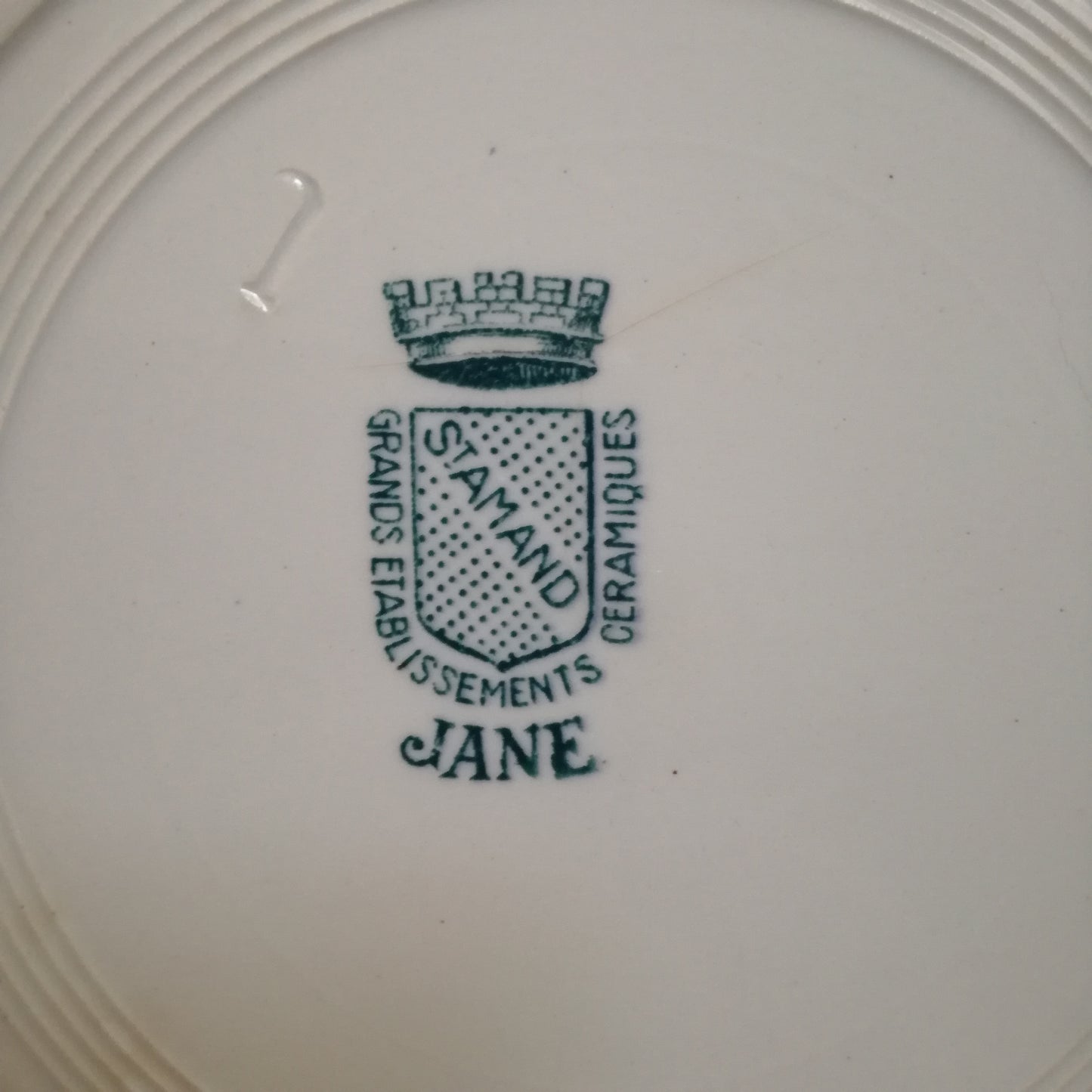 Assiette - grande plate Jane Saint-Amand
