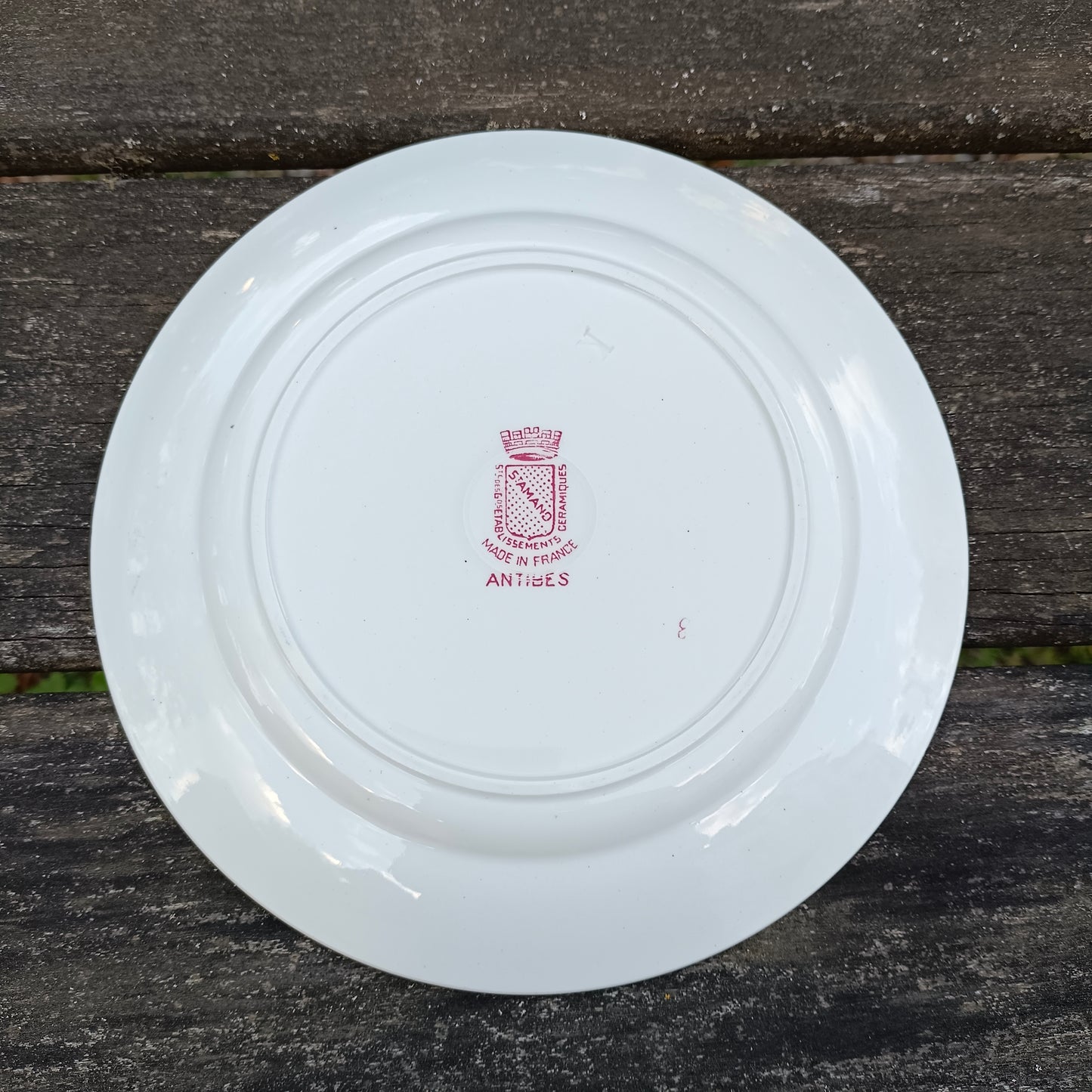 Assiette - grande plate Antibes Saint-Amand