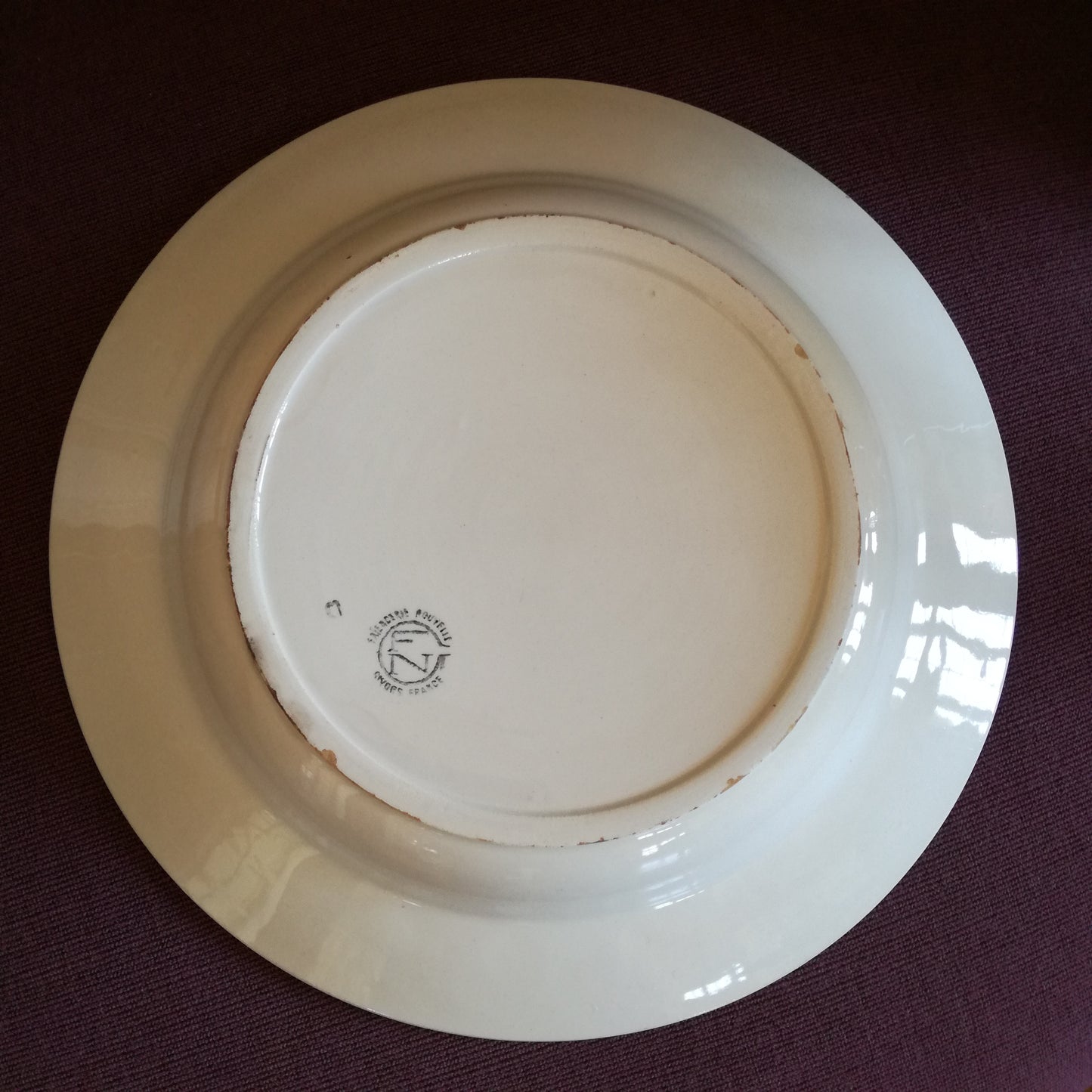 Plat Faïencerie Nouvelle de Givors
