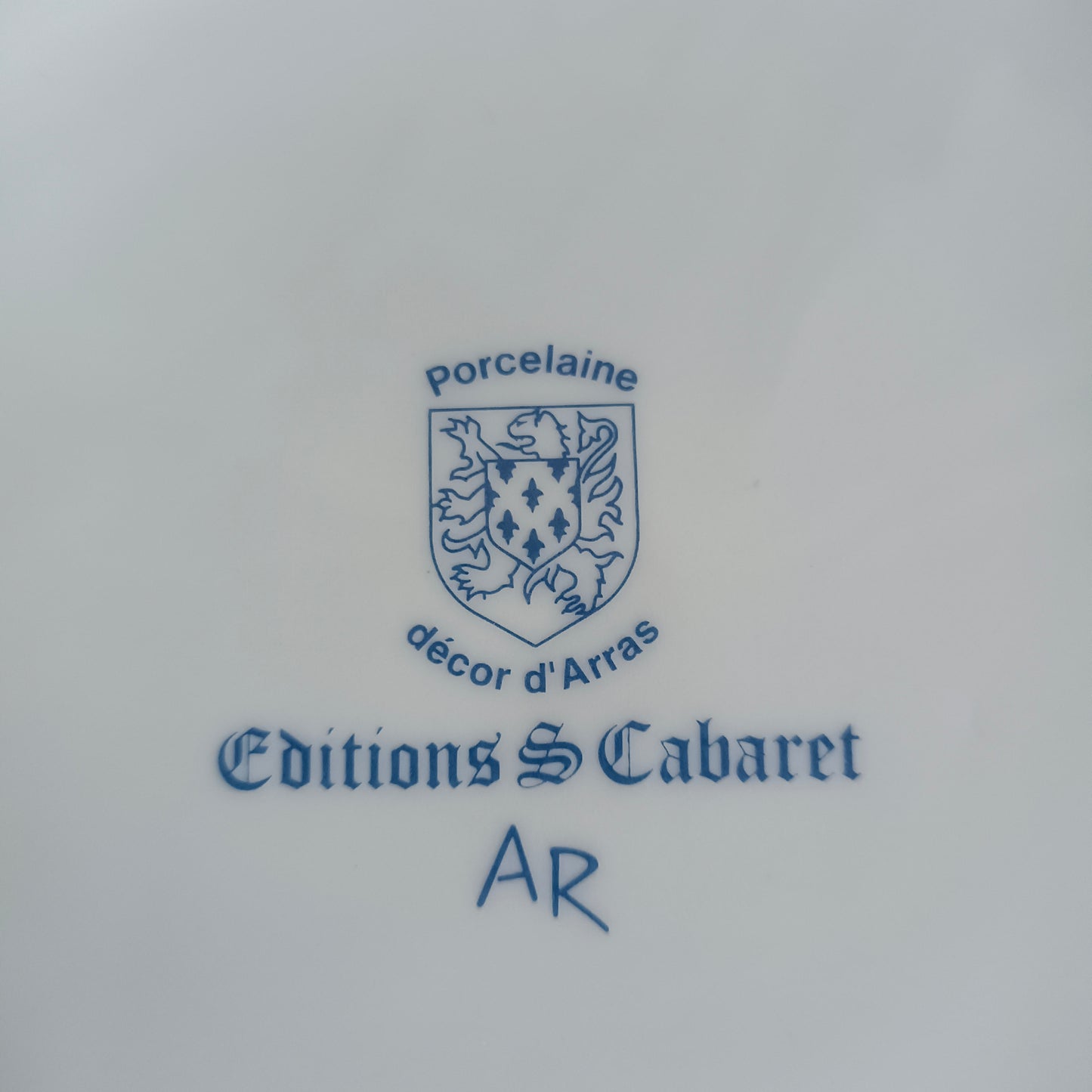 Plat Porcelaine d'Arras