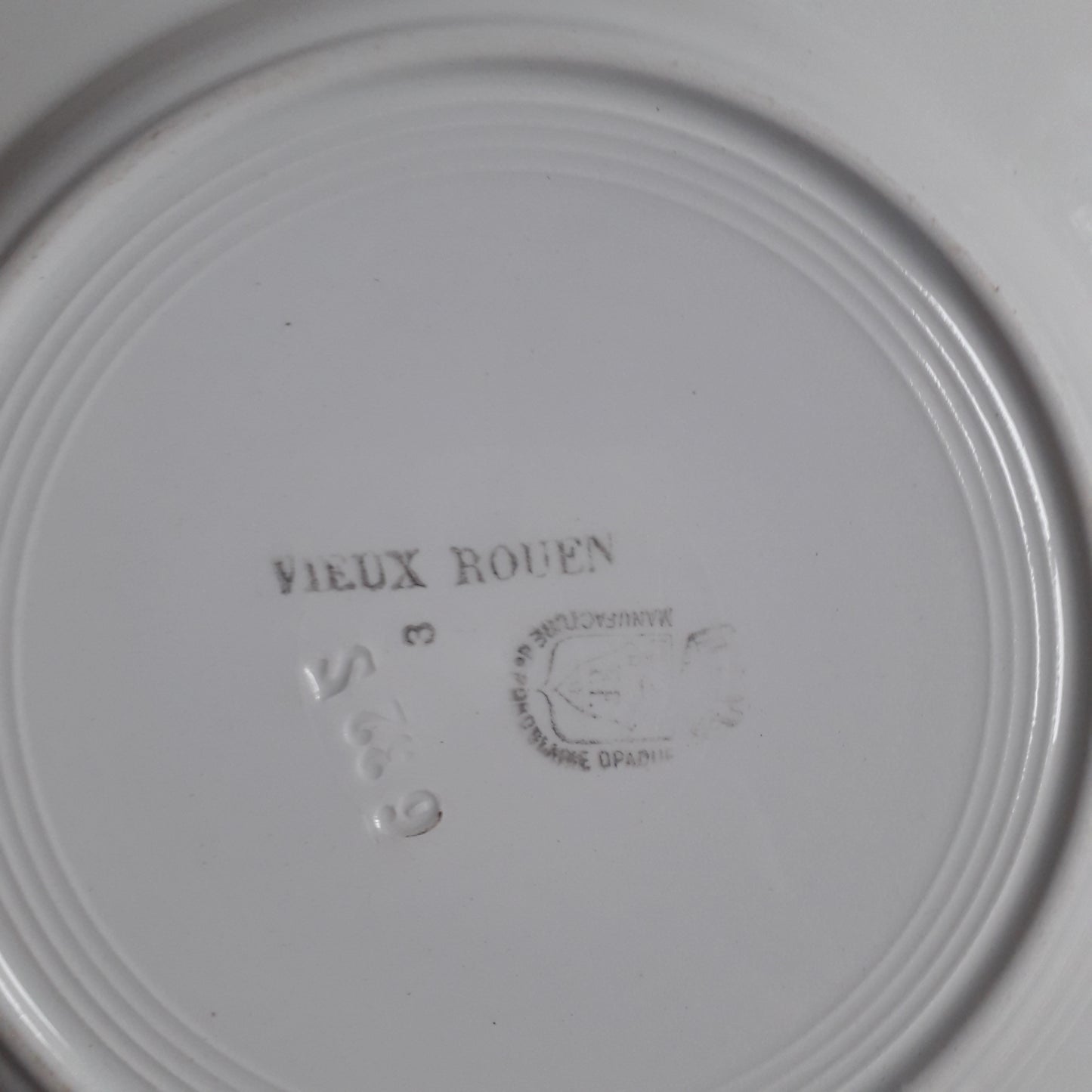 Assiette Vieux Rouen Pexonne - FF (Fenal Frères)