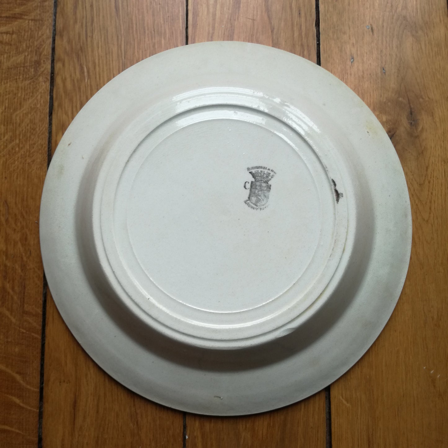 Plat Faïenceries du Rhône - Labrut Frères
