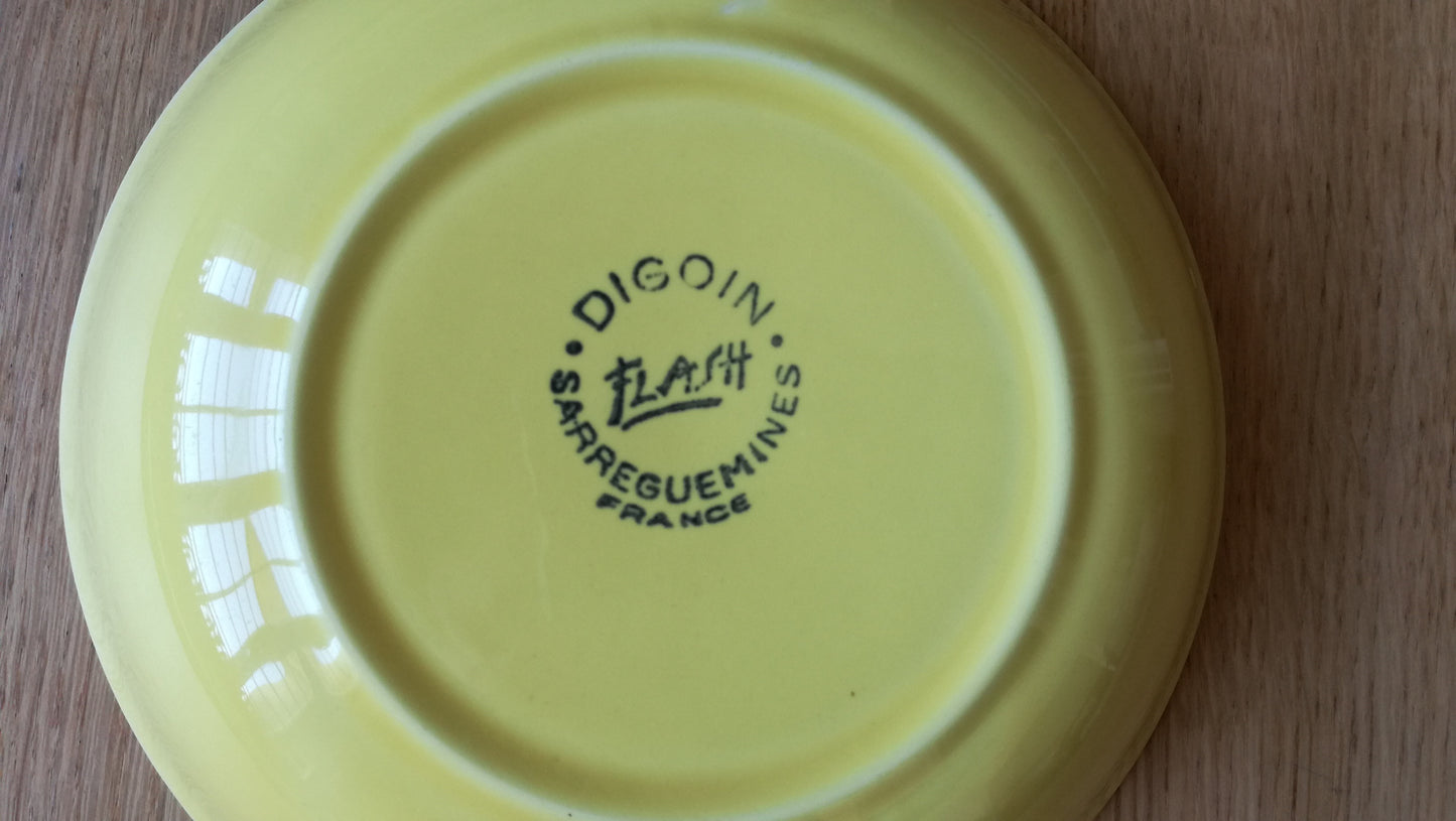 Assiette - creuse / calotte Flash Digoin & Sarreguemines