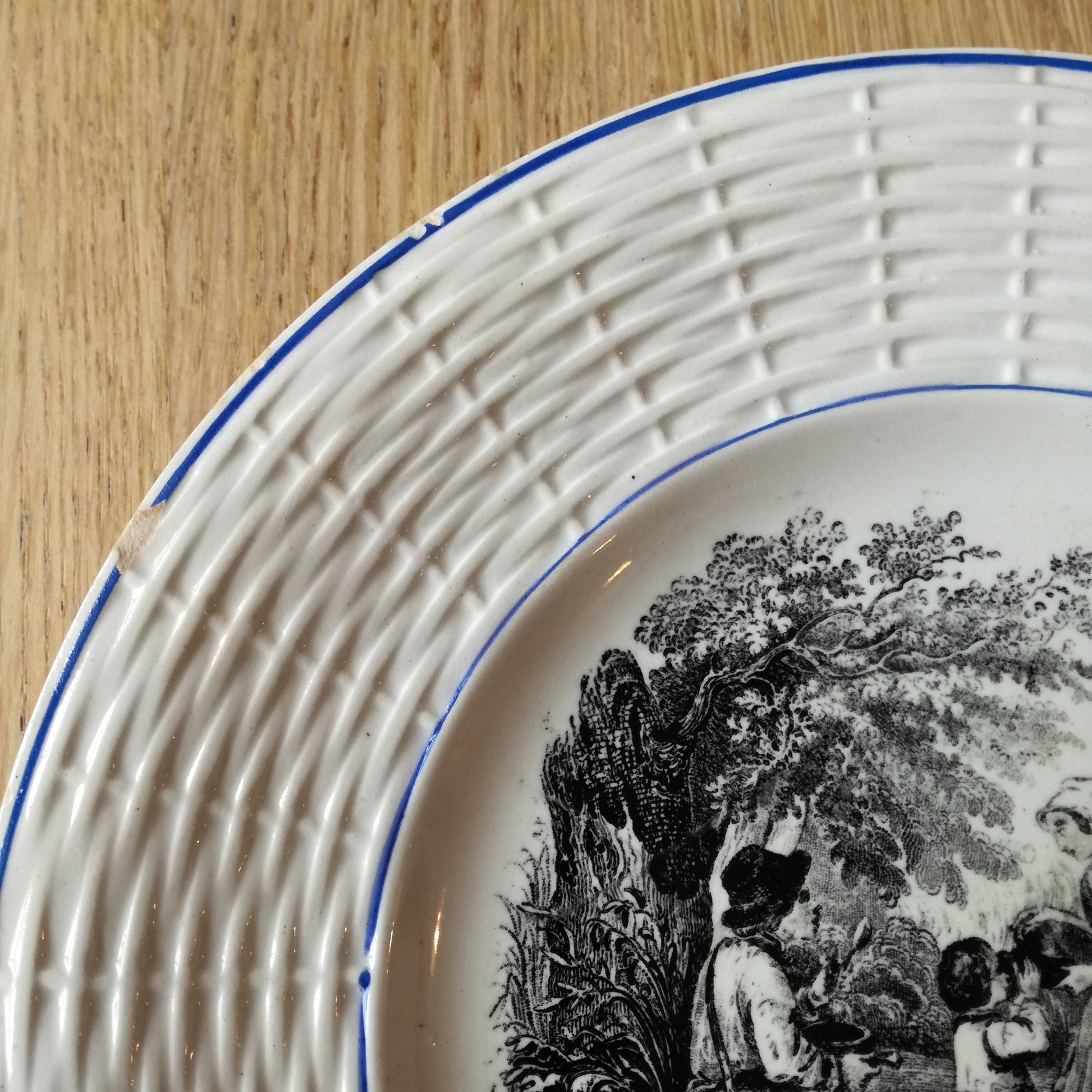 Assiette parlante Cibon Digoin & Sarreguemines