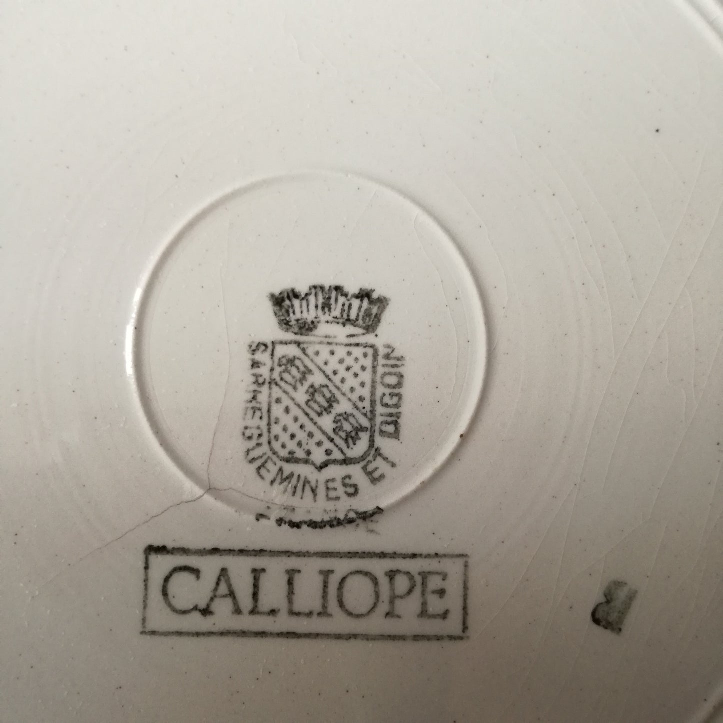 Assiette Calliope Digoin & Sarreguemines