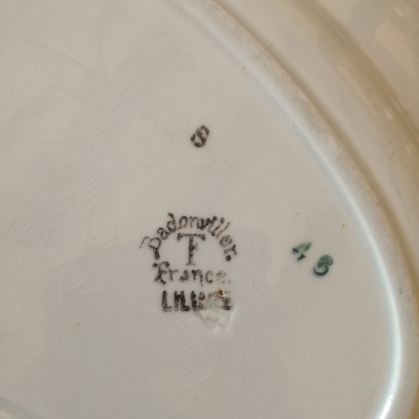 Plat ovale Liliane Badonviller
