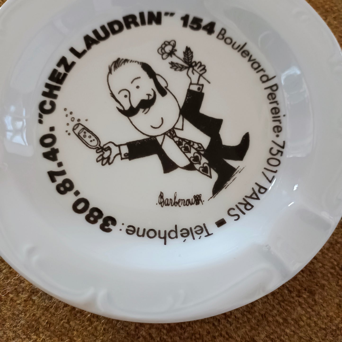 Cendrier Porcelaine de Sologne