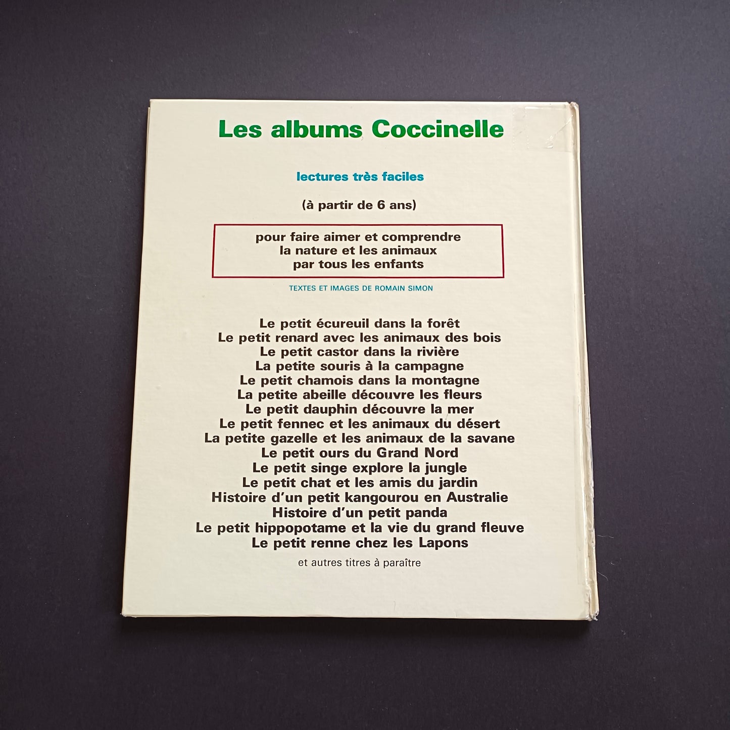 Livre jeunesse Un Album Coccinelle Fernand Nathan