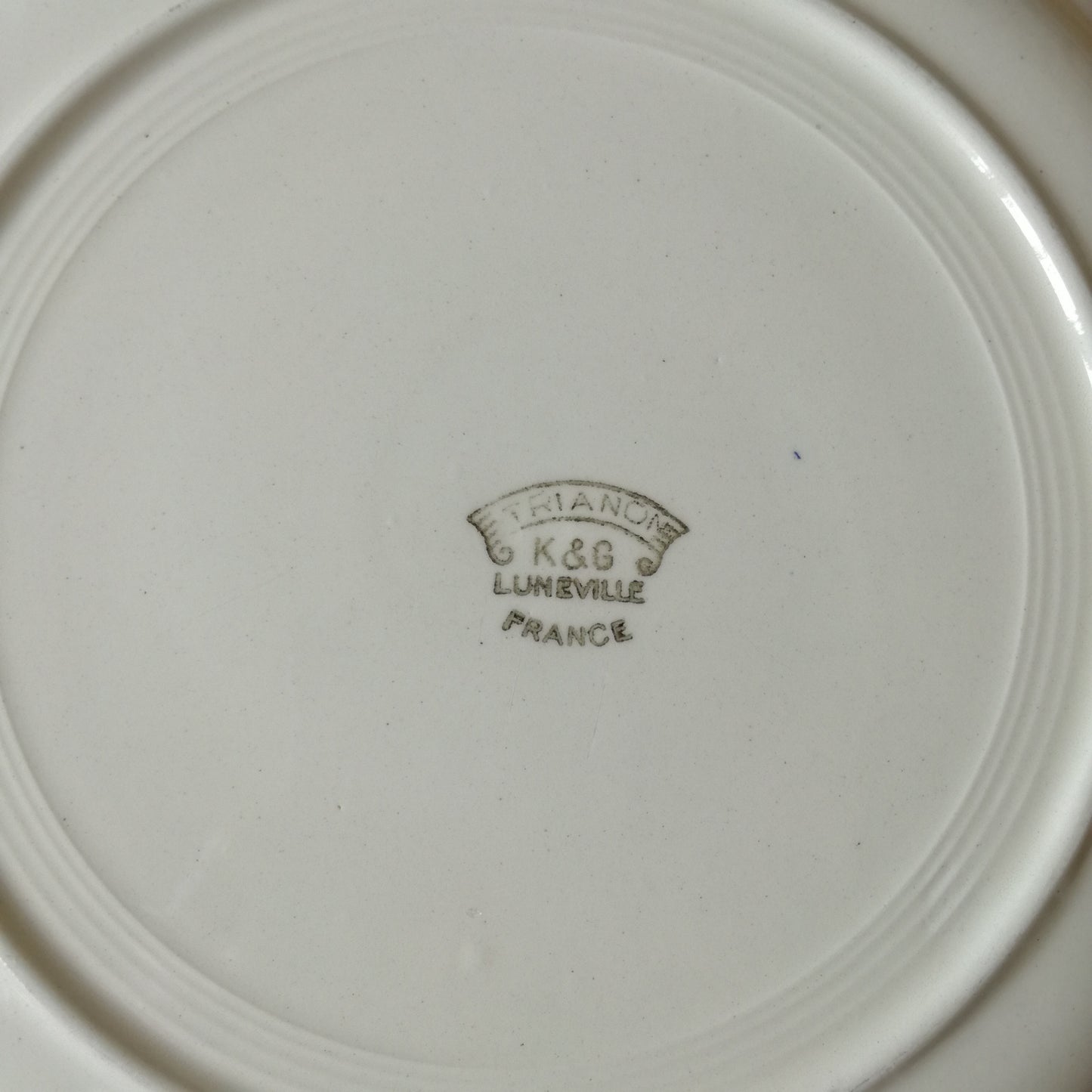 Plat Trianon Lunéville (K & G - Keller & Guérin)