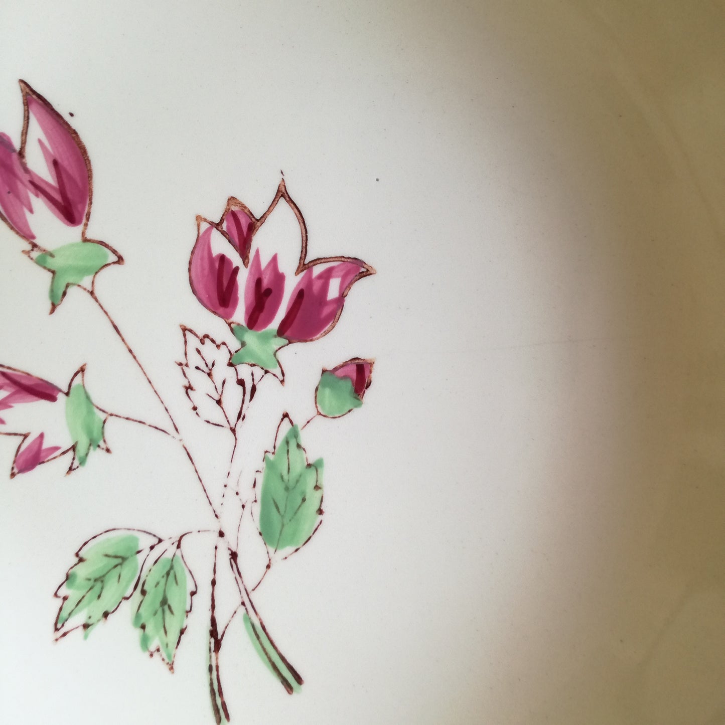 Assiette - creuse / calotte Rose Éric Salins