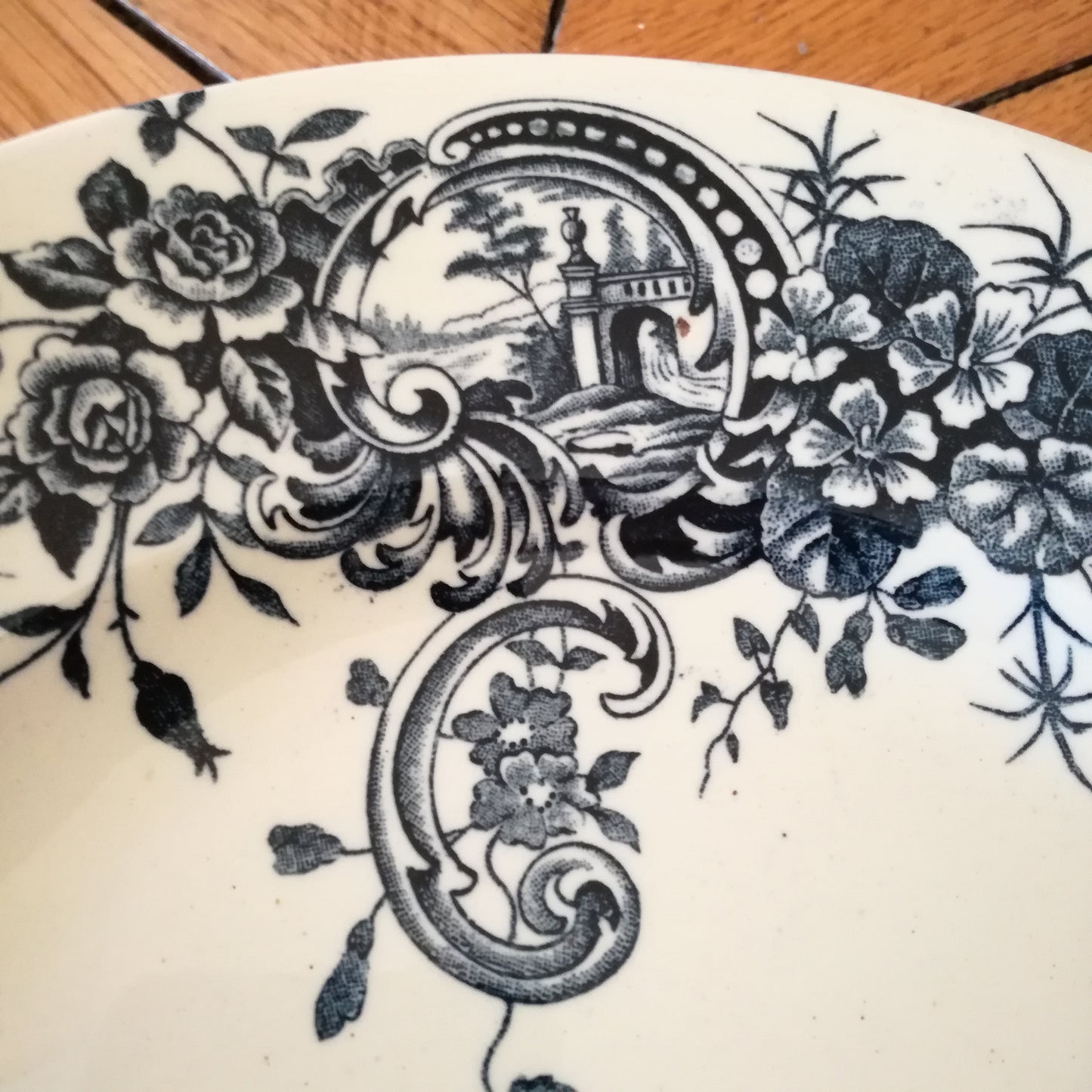 Assiette - grande plate Rocaille Salins