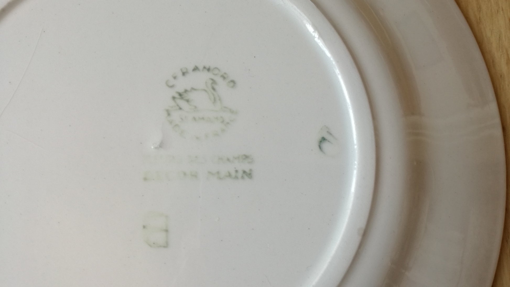 Assiette Fleurs des champs Céranord - Saint Amand