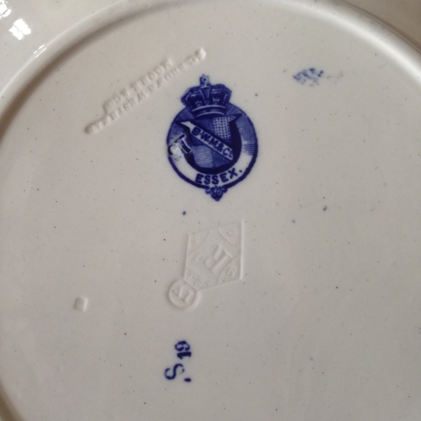 Assiette - grande plate Essex BWM & Co - Brown Westhead Moore (GB)