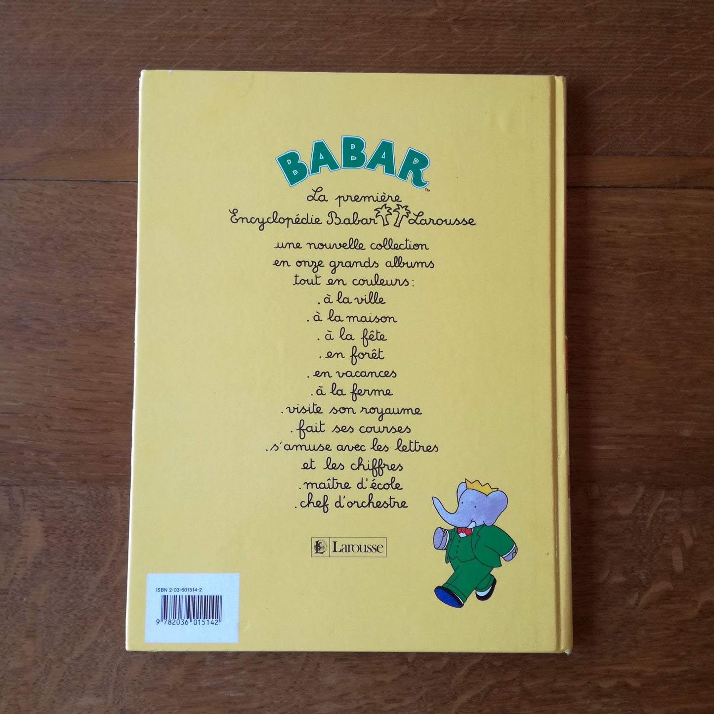 Livre jeunesse Encyclopédie Babar Larousse