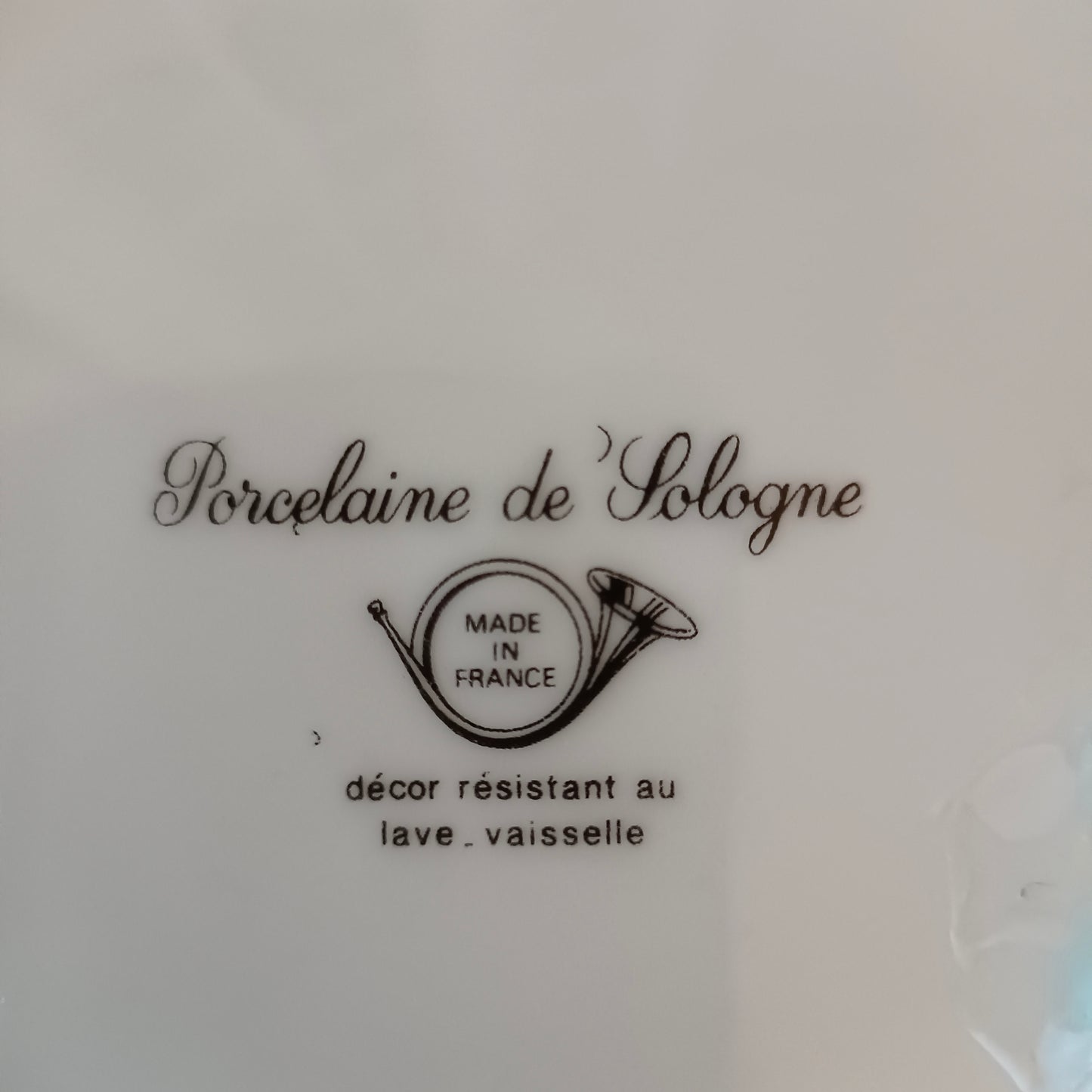 Assiette Porcelaine de Sologne