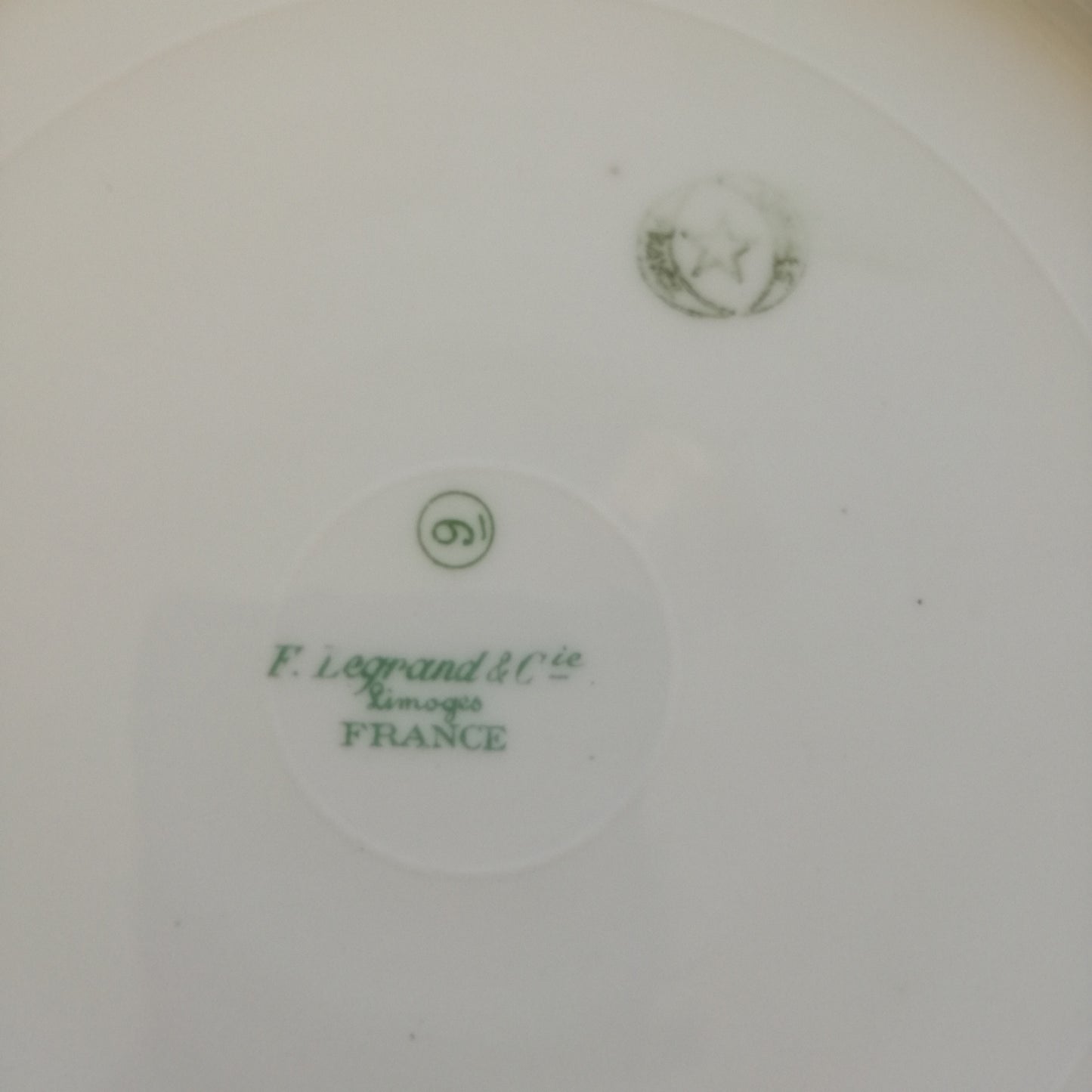 Assiette Limoges - F. Legrand