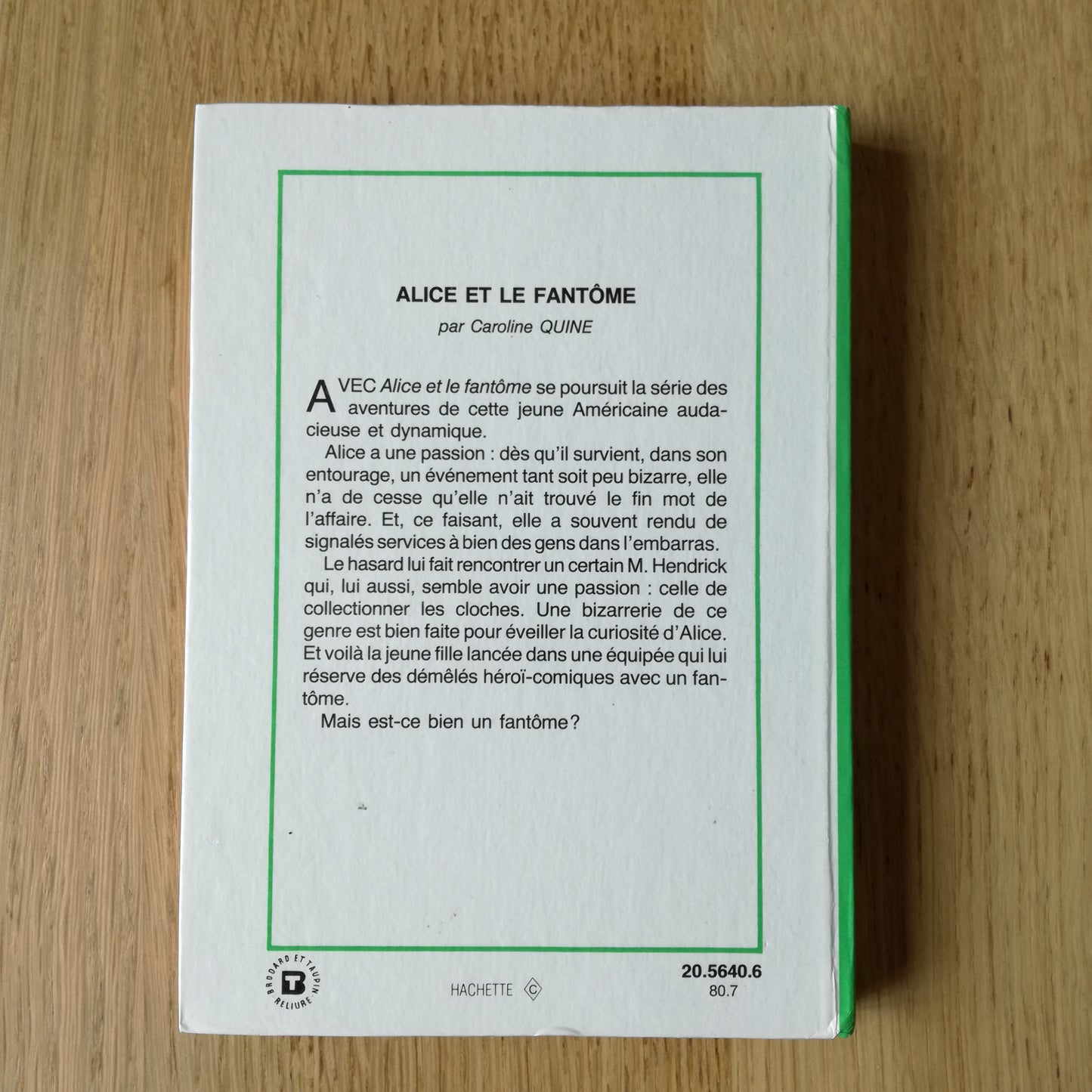 Livre jeunesse Alice