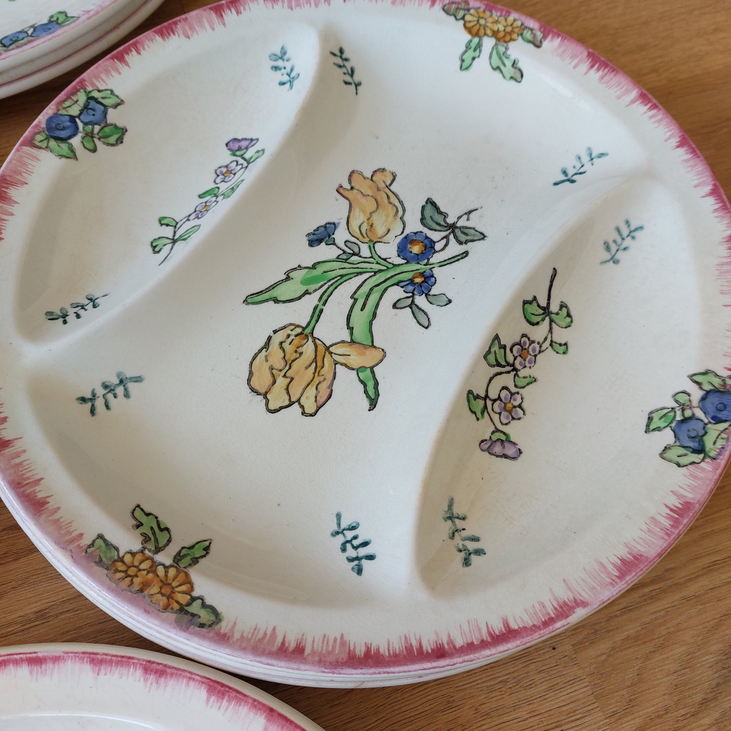 Assiette à artichaut Vieux Strasbourg Longwy