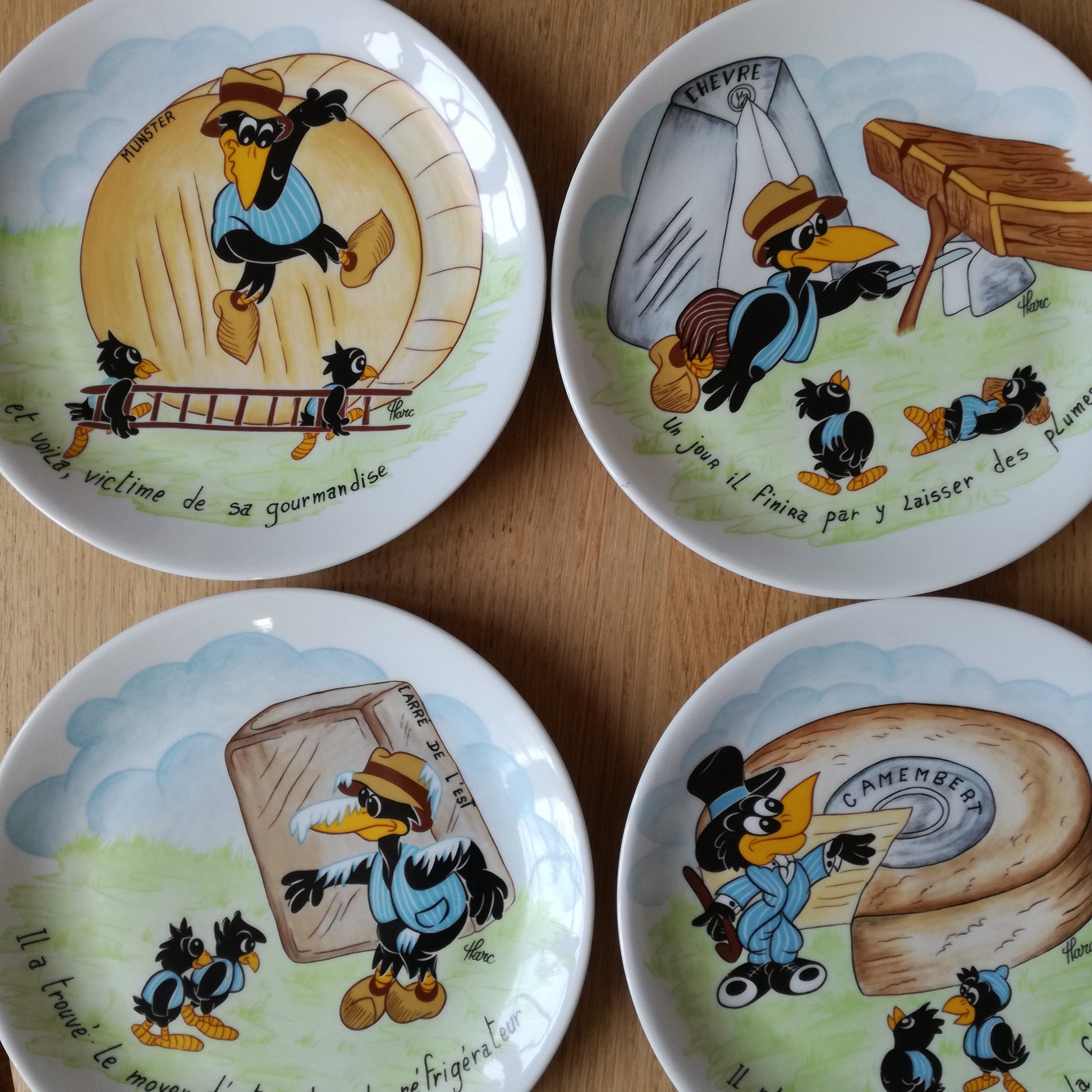 Assiette Heckle & Jeckle Porcelaine française