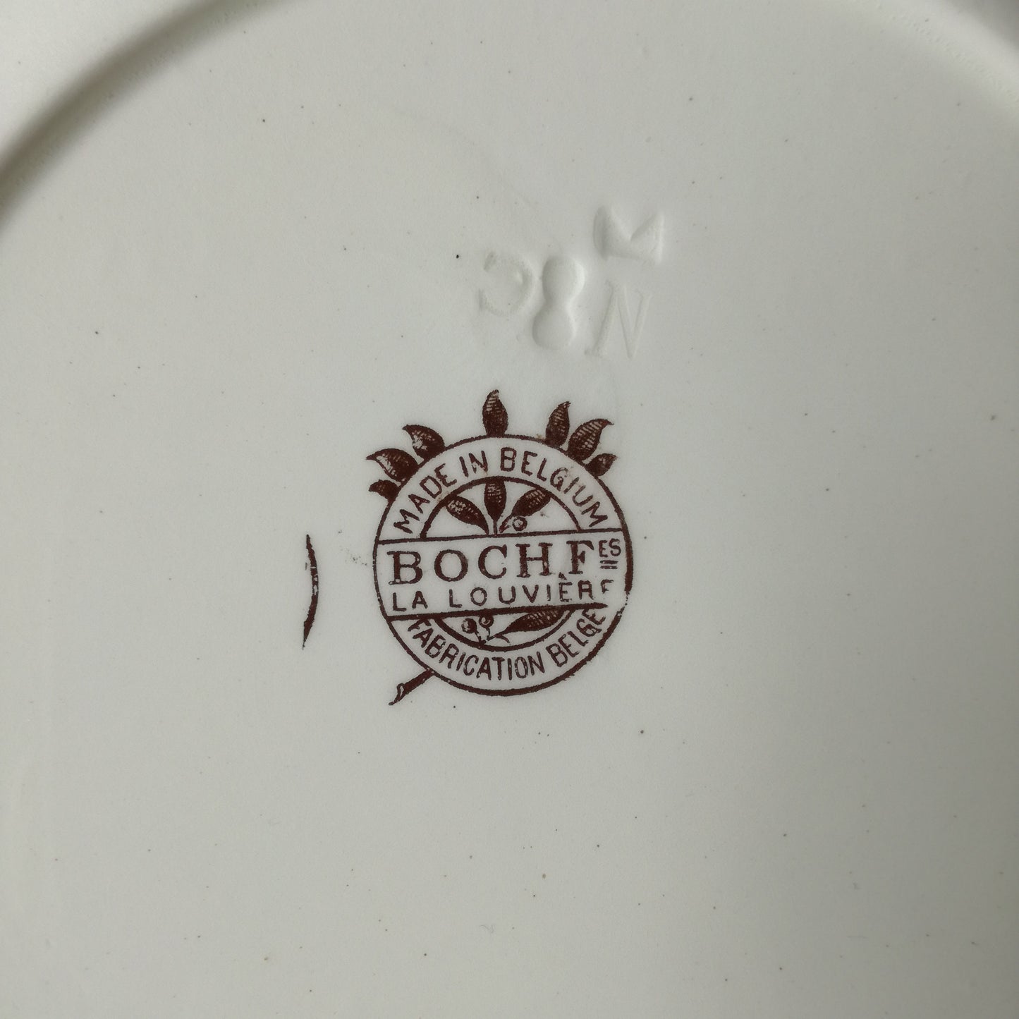 Assiette - creuse / calotte BF - Boch Frères