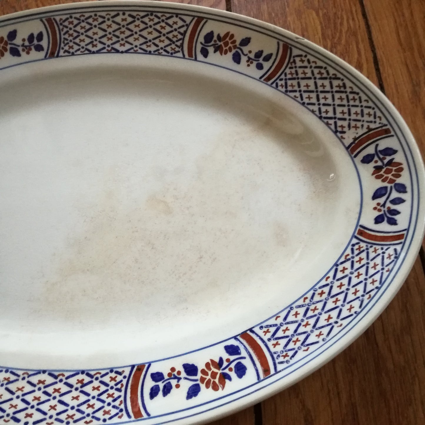 Plat ovale Rouennais Lunéville (K & G - Keller & Guérin)