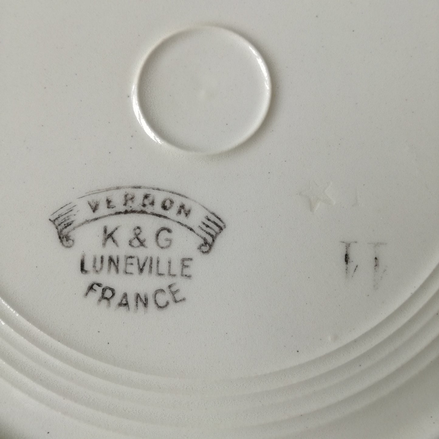 Assiette Verdon Lunéville (K & G - Keller & Guérin)