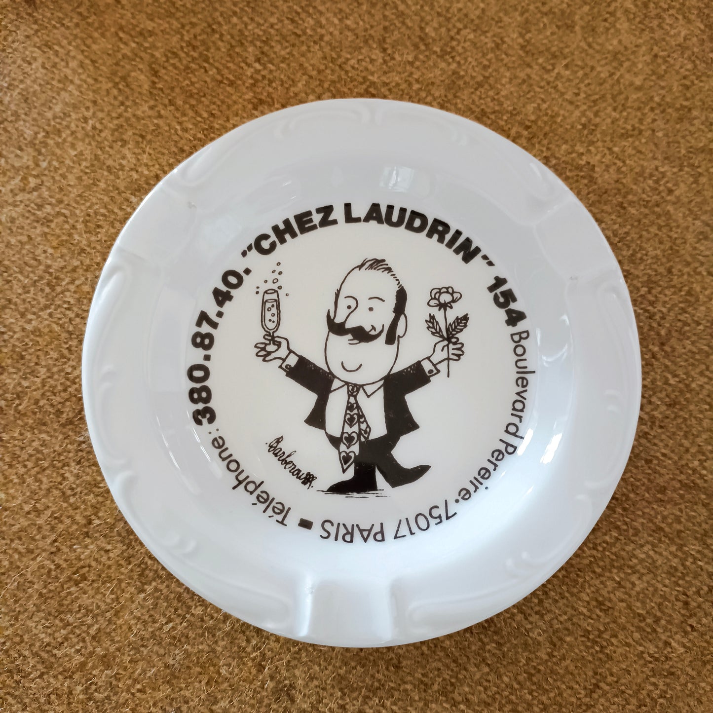 Cendrier Porcelaine de Sologne