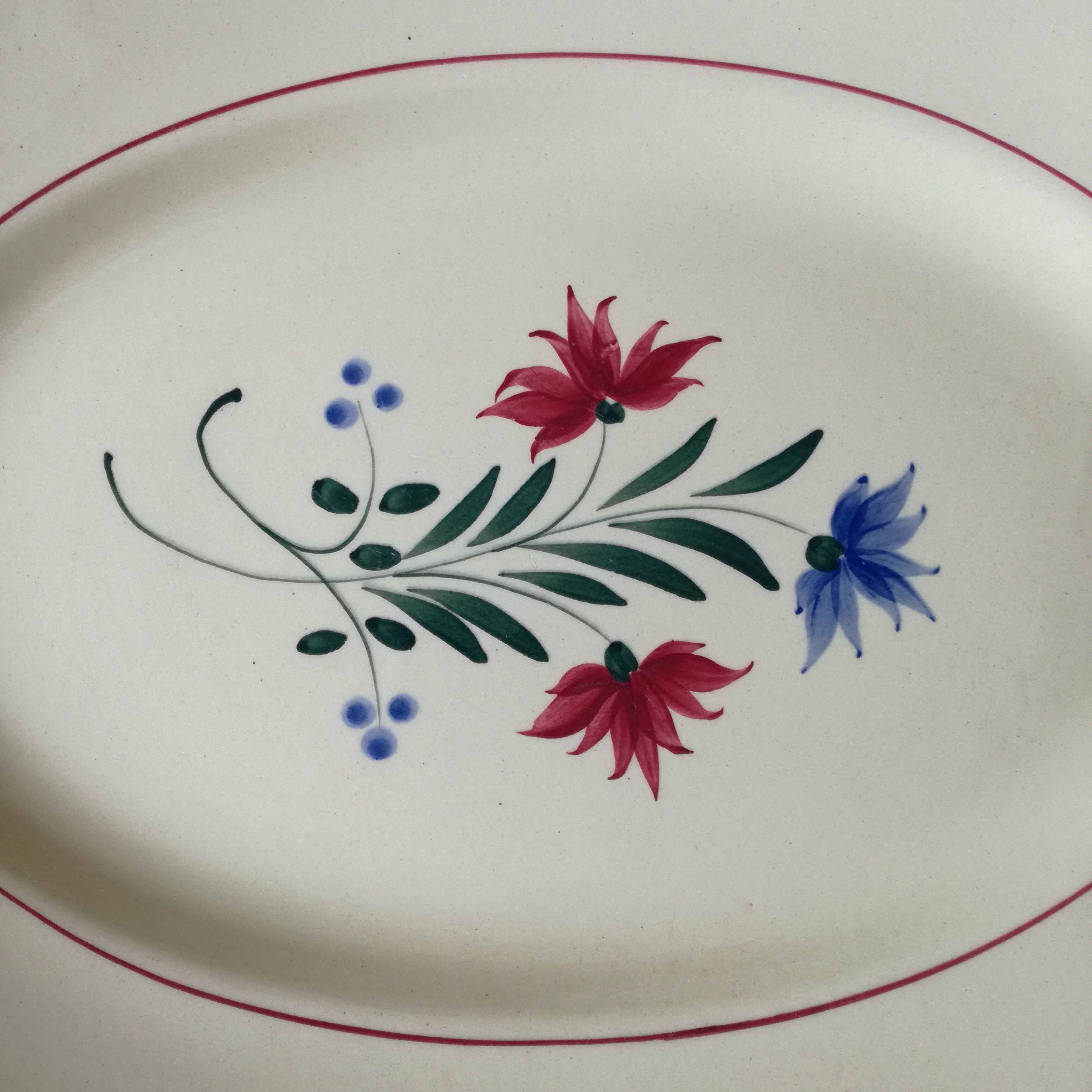 Plat ovale Badonviller modele Royal Plat ovale Badonviller modele Royal
