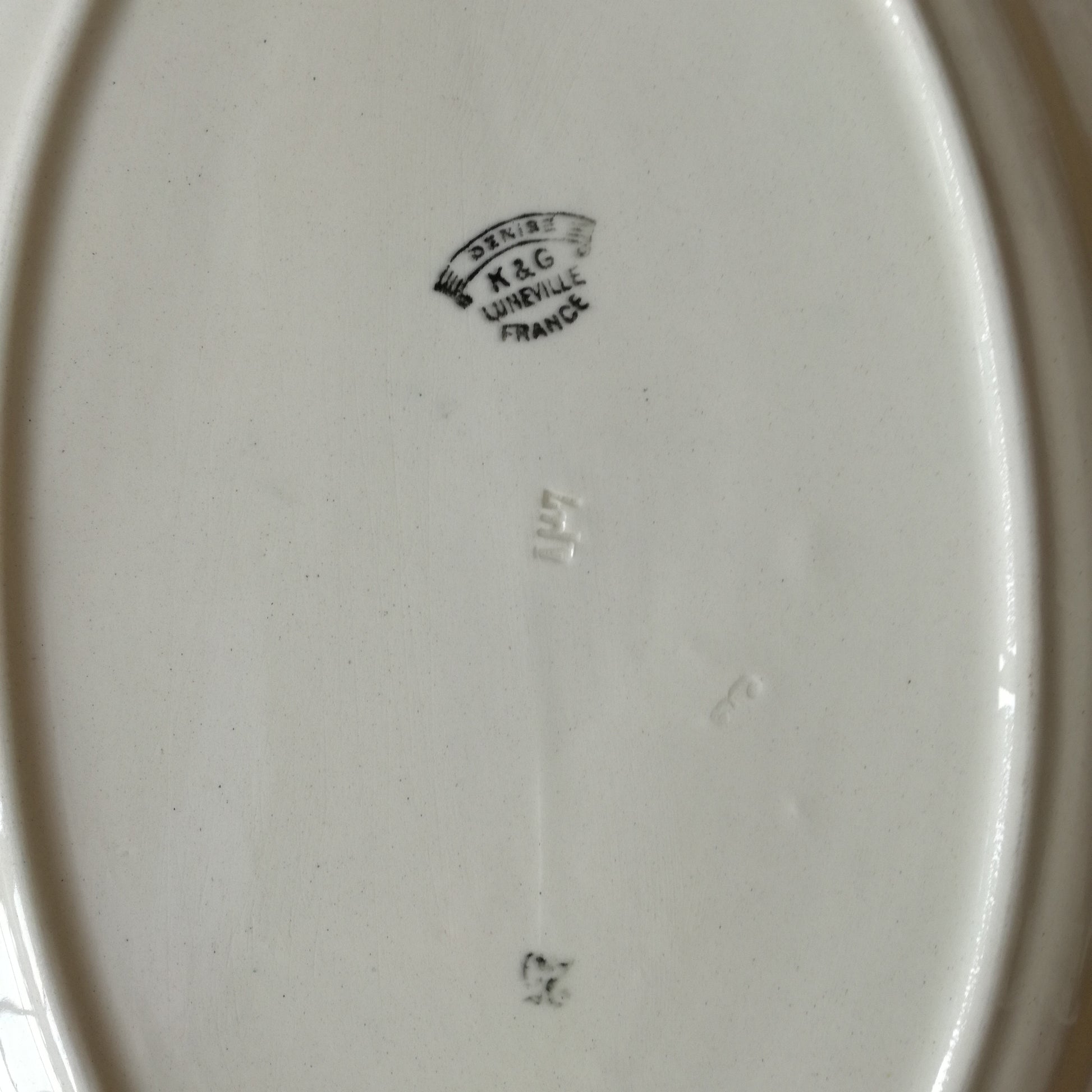 Plat ovale Denise Lunéville (K & G - Keller & Guérin)