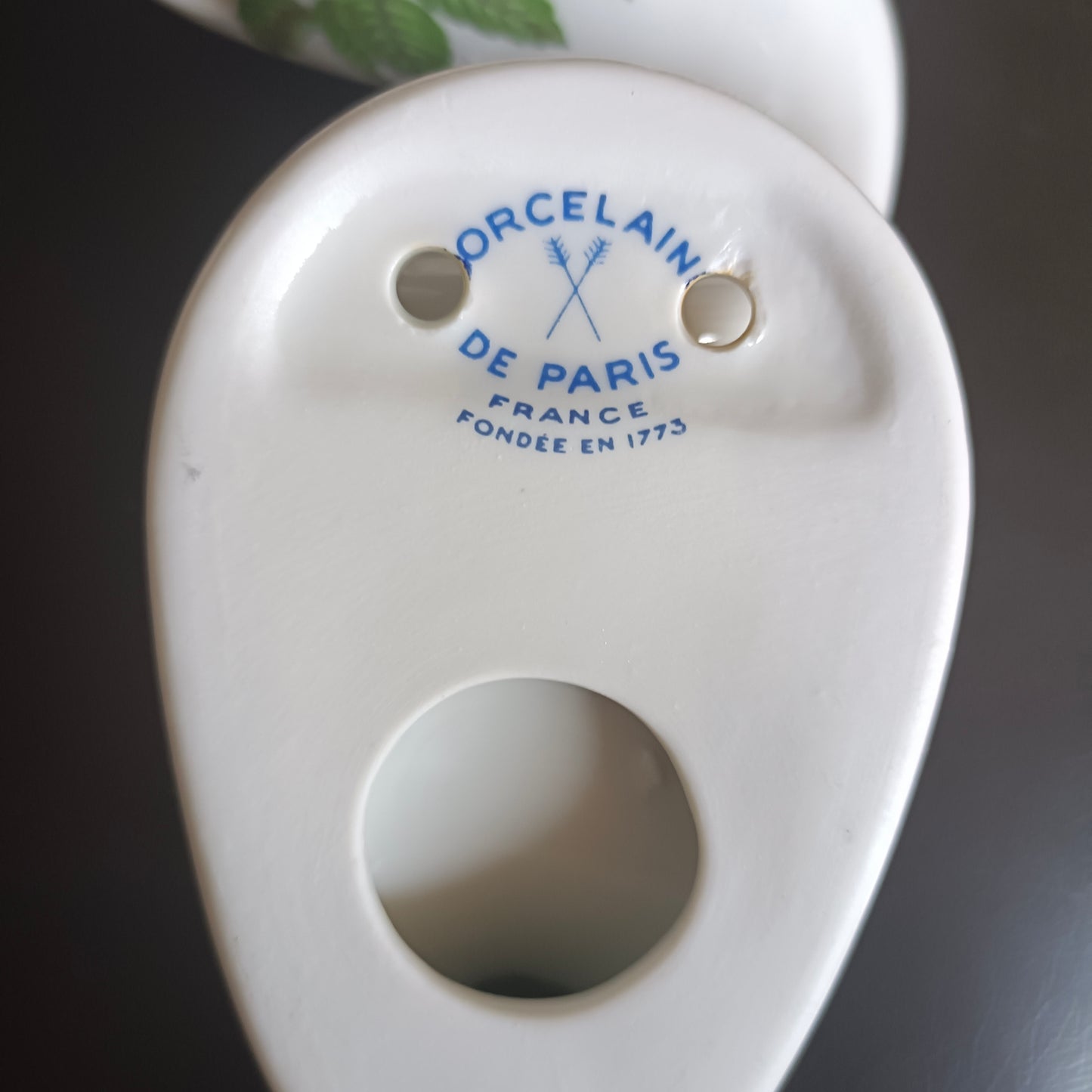 Patère Porcelaine de Paris
