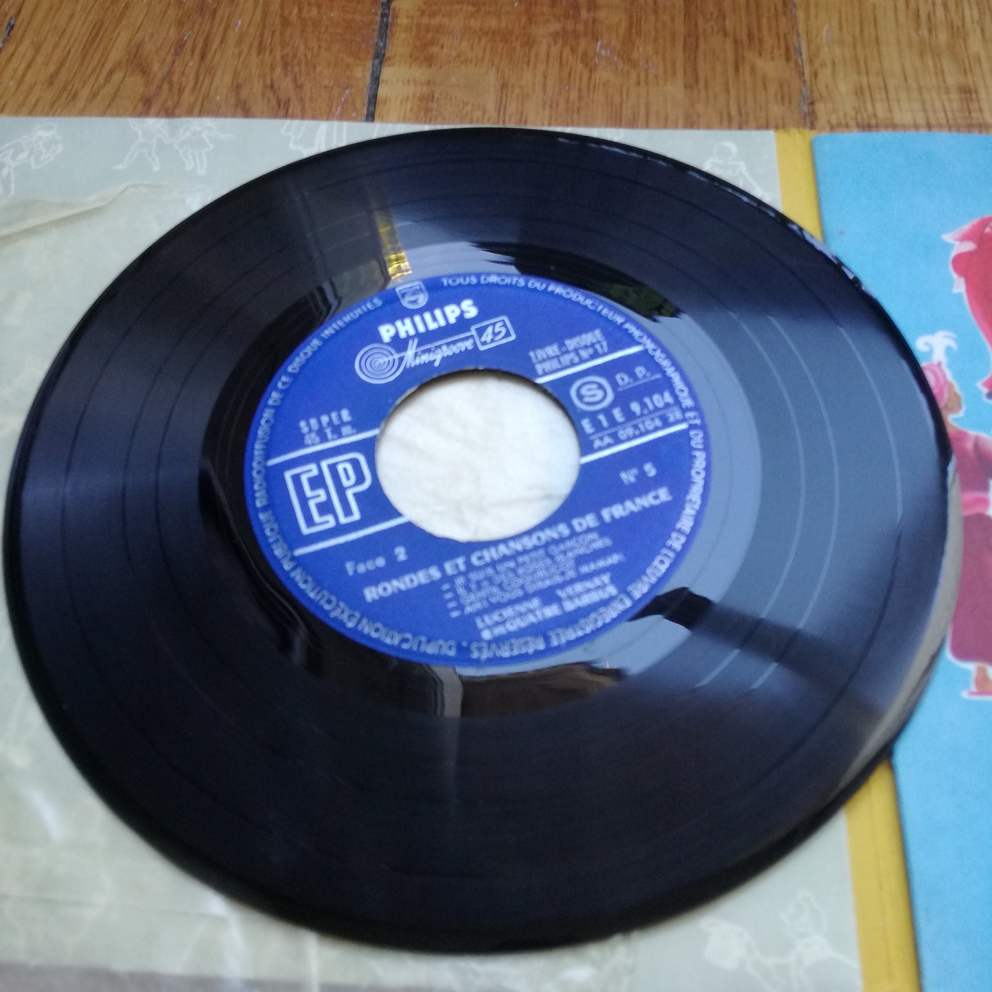 Disque illustré Rondes et Chansons de France Philips
