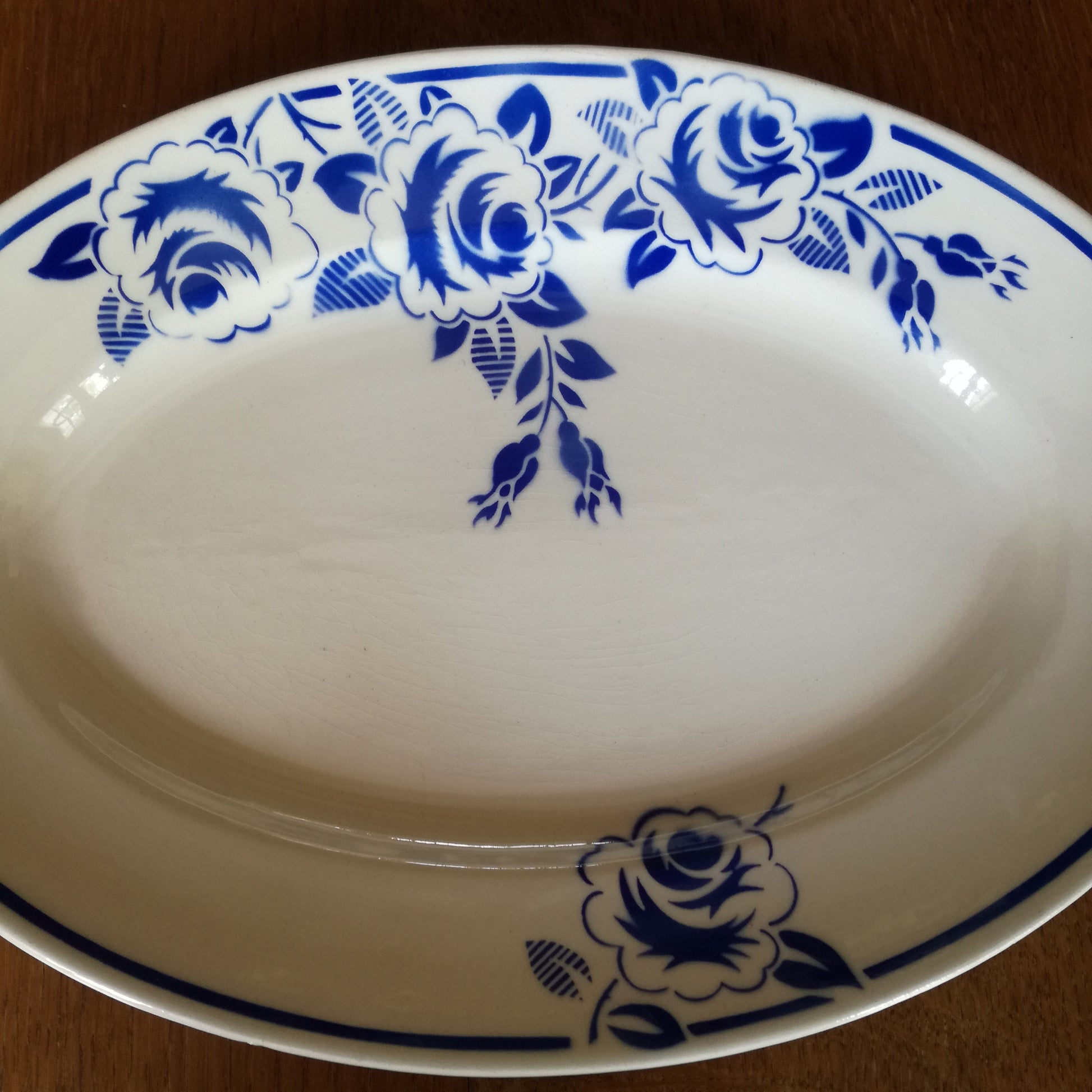 Plat ovale Rosine Lunéville (K & G - Keller & Guérin)