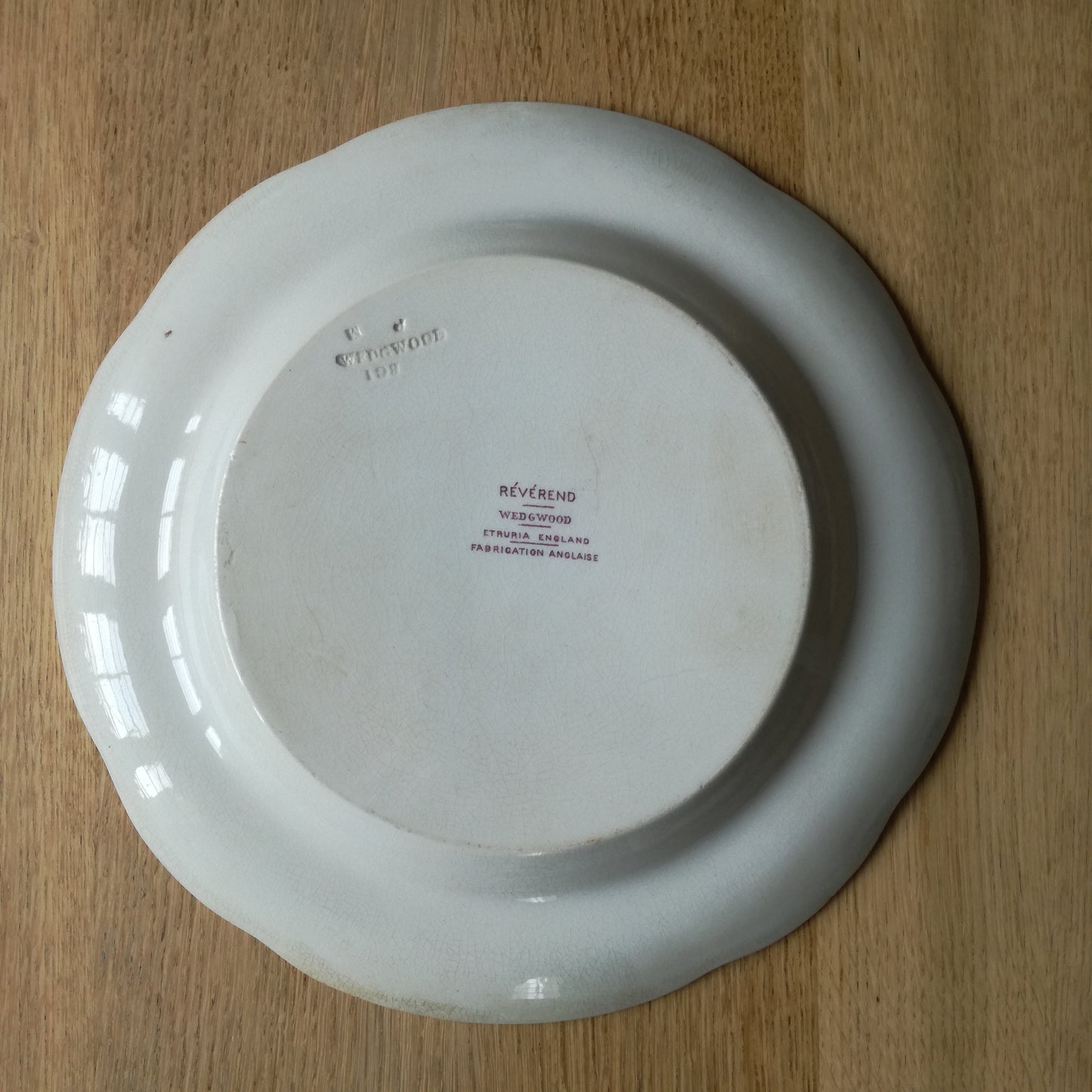 Plat Révérend Wedgwood (GB)