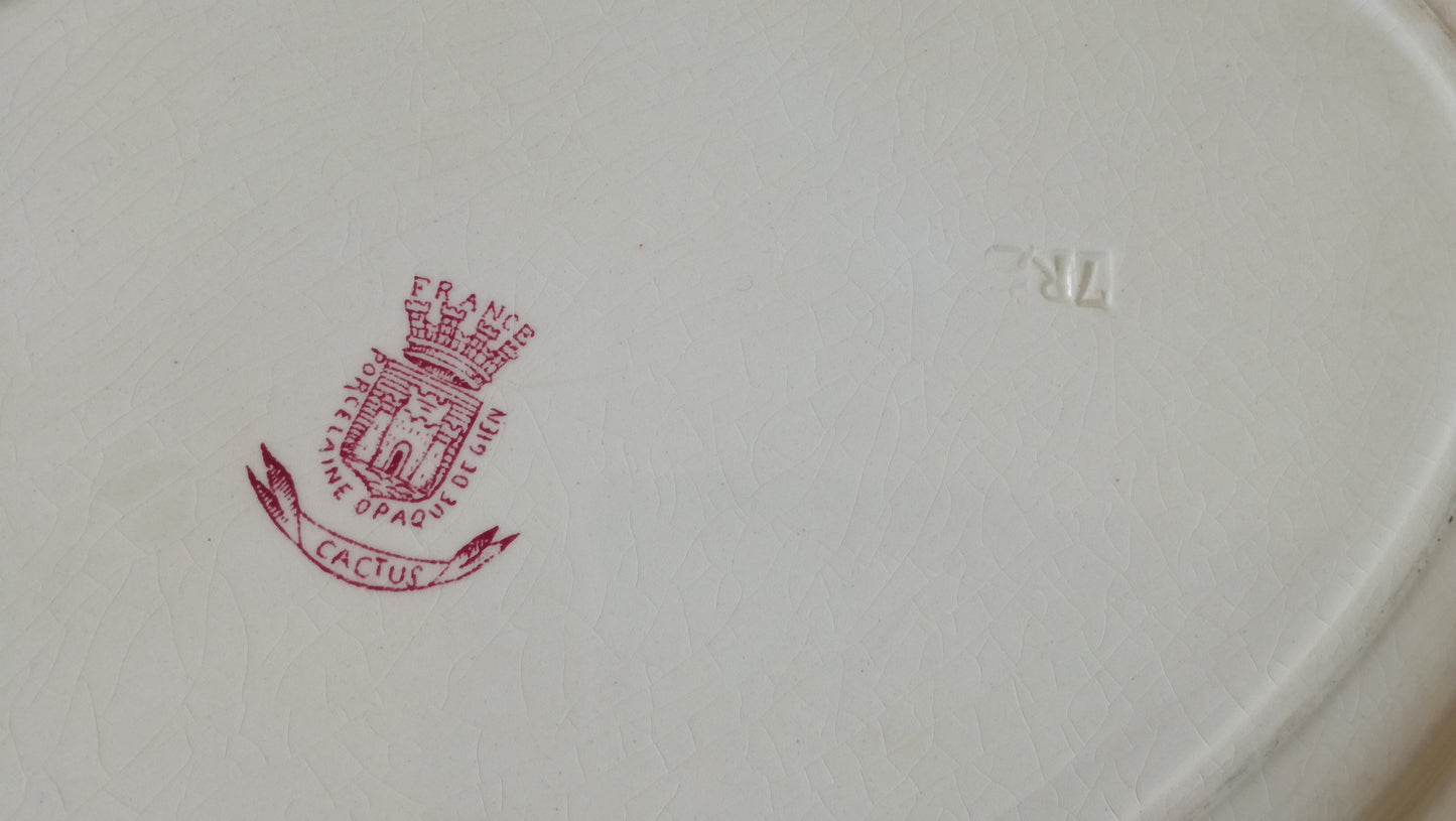 Plat ovale Cactus Gien