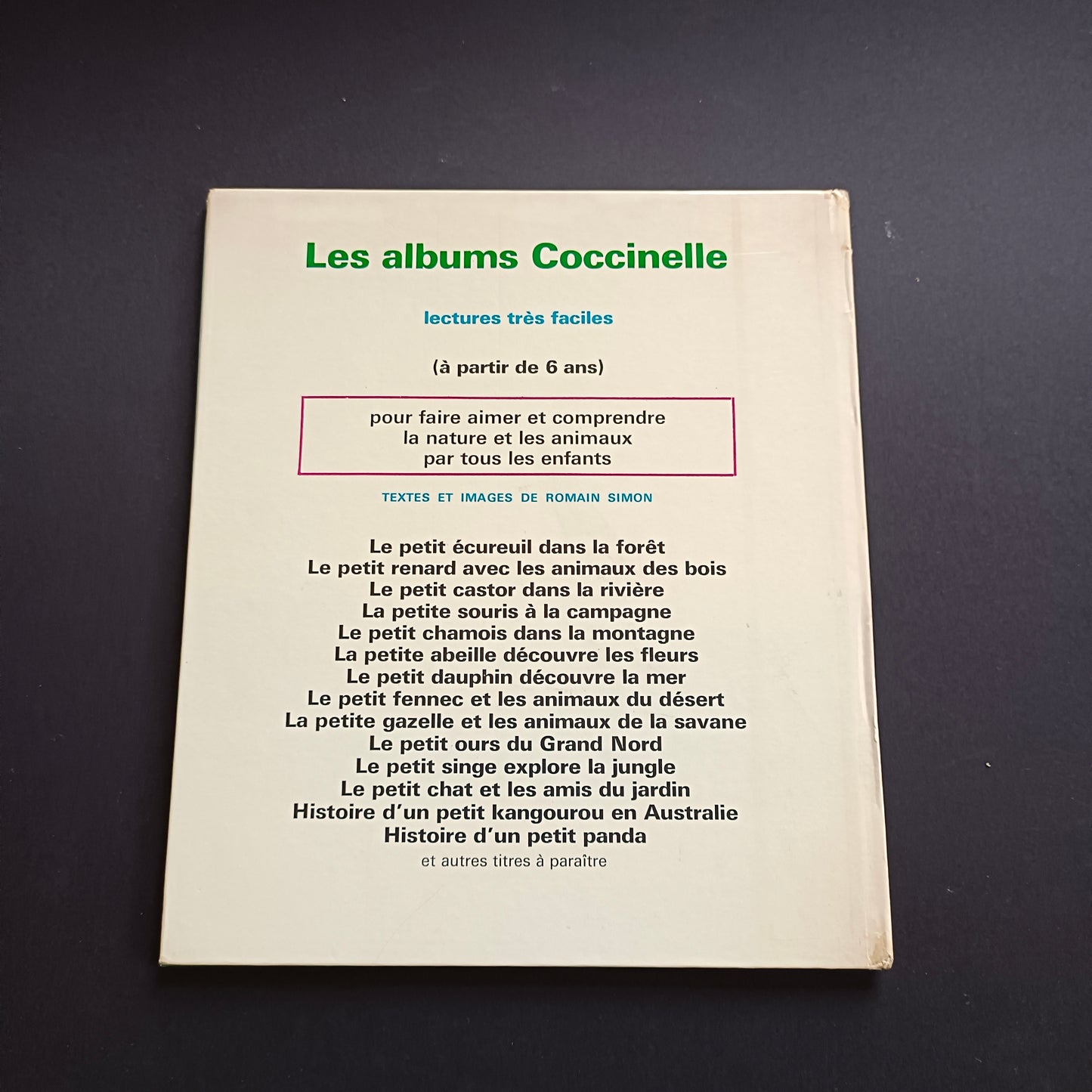 Livre jeunesse Un Album Coccinelle Fernand Nathan