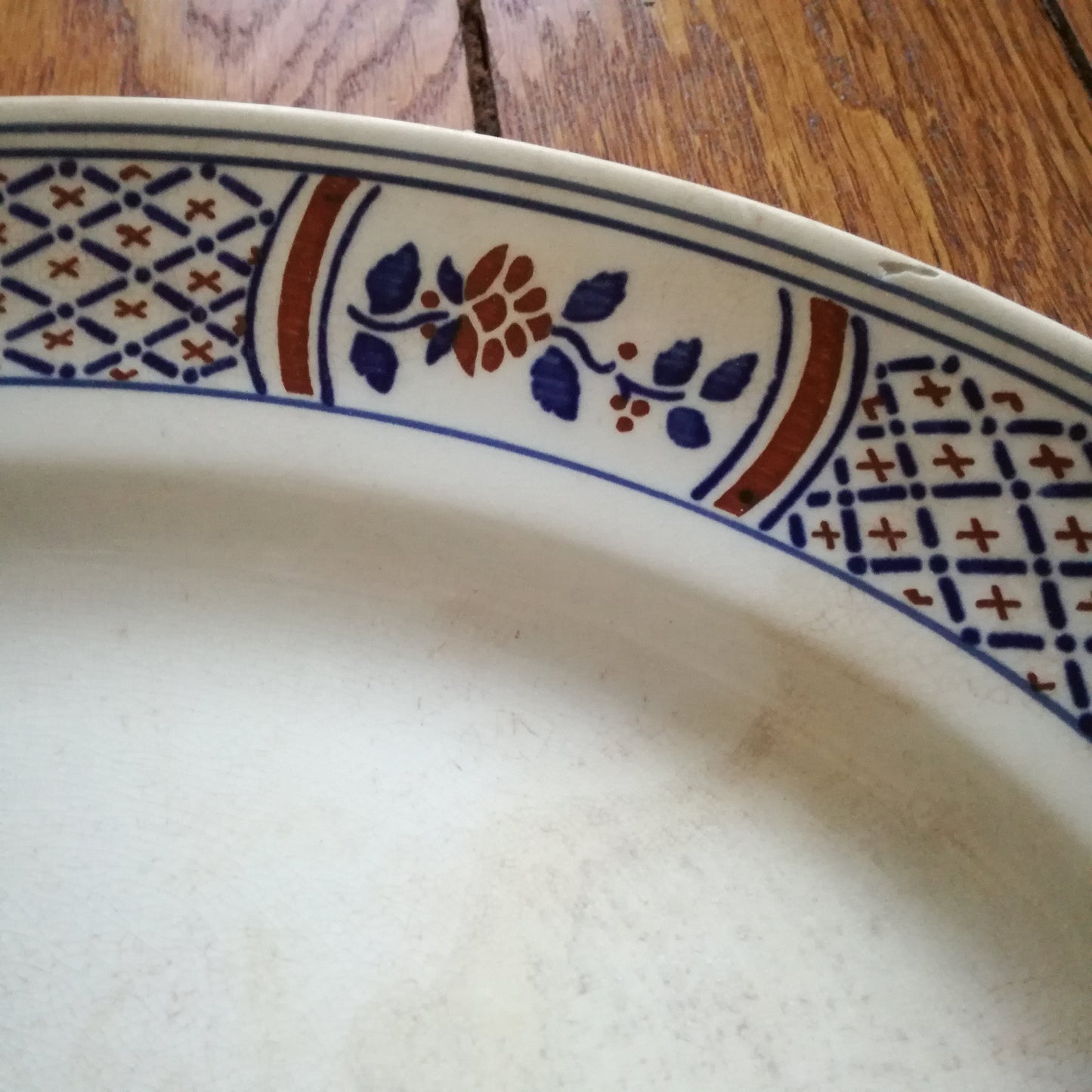Plat ovale Rouennais Lunéville (K & G - Keller & Guérin)
