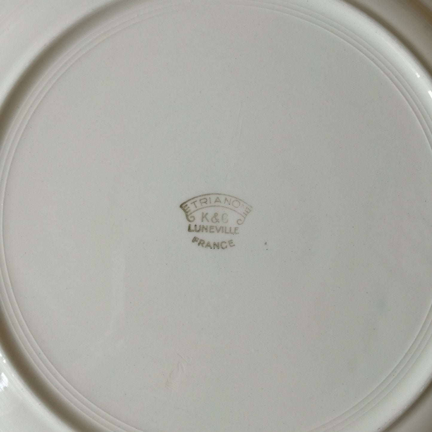 Plat Trianon Lunéville (K & G - Keller & Guérin)