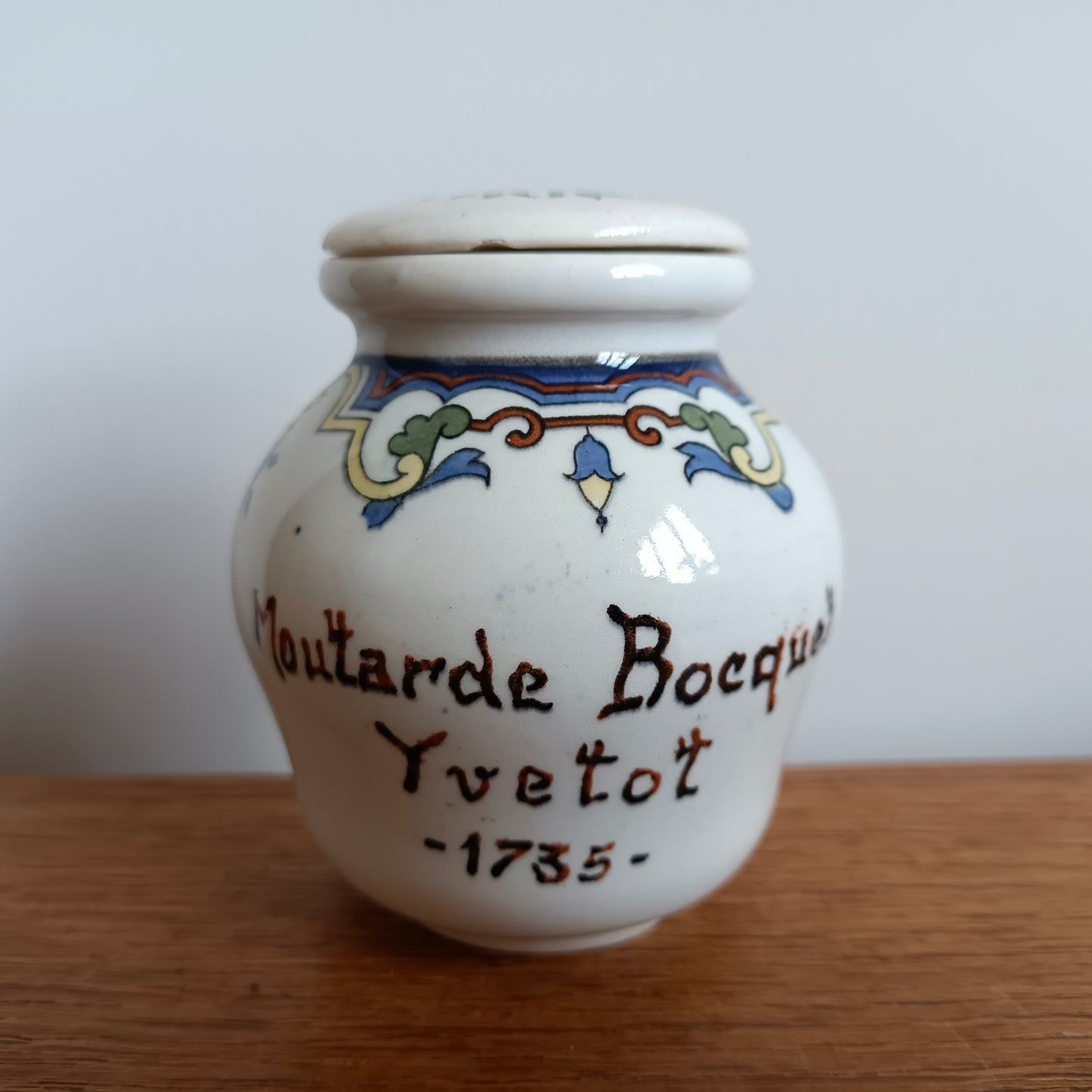 Pot à moutarde Digoin & Sarreguemines