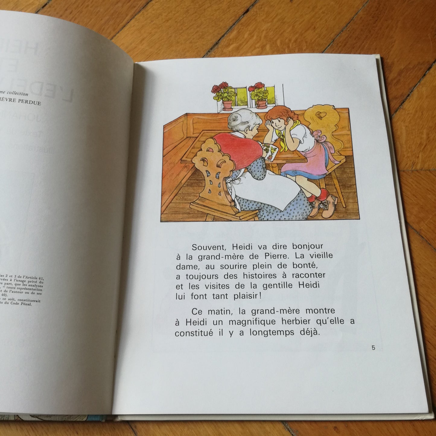 Livre jeunesse Heidi GP Rouge et Or