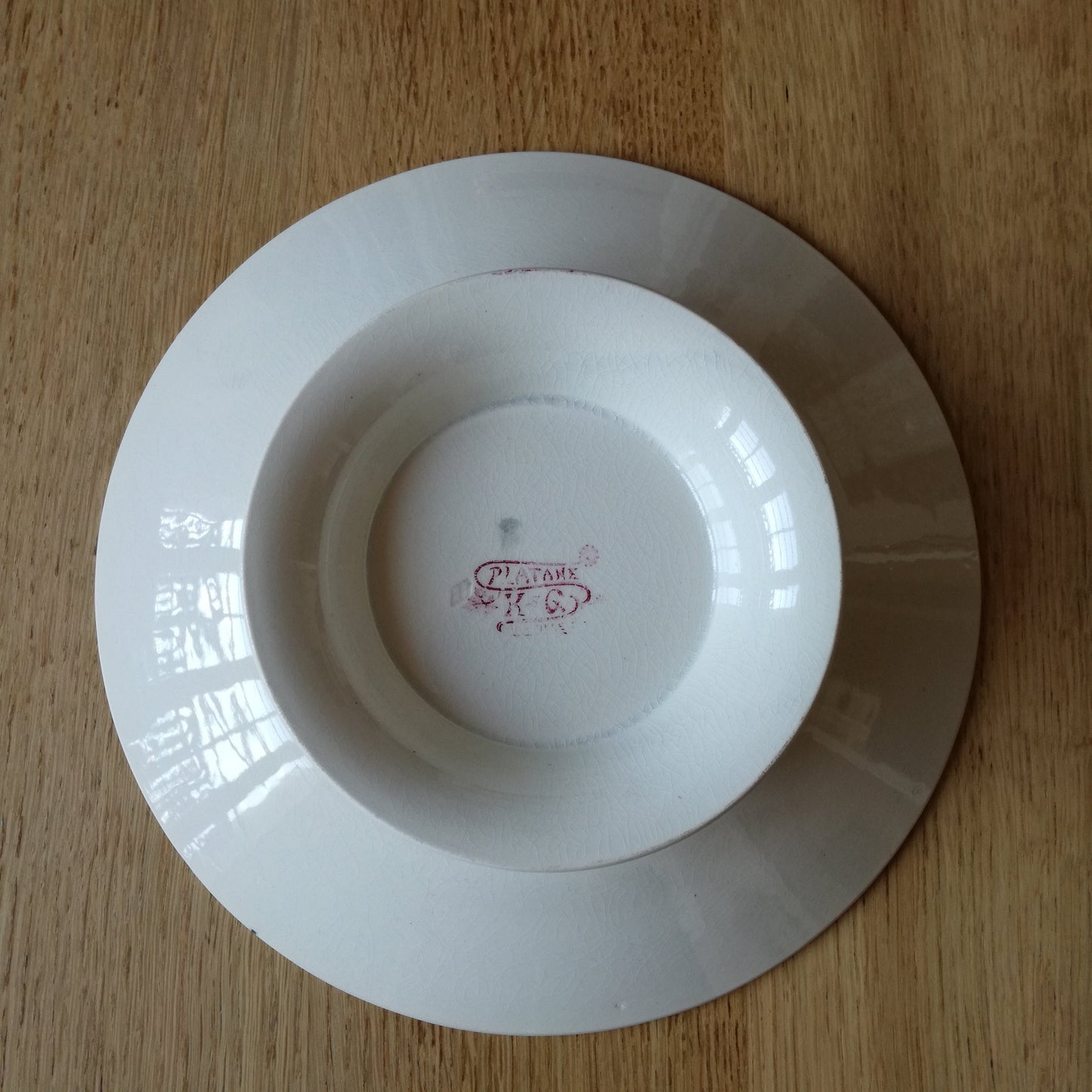 Plat sur pied, modèle "Platane", K & G, Lunéville