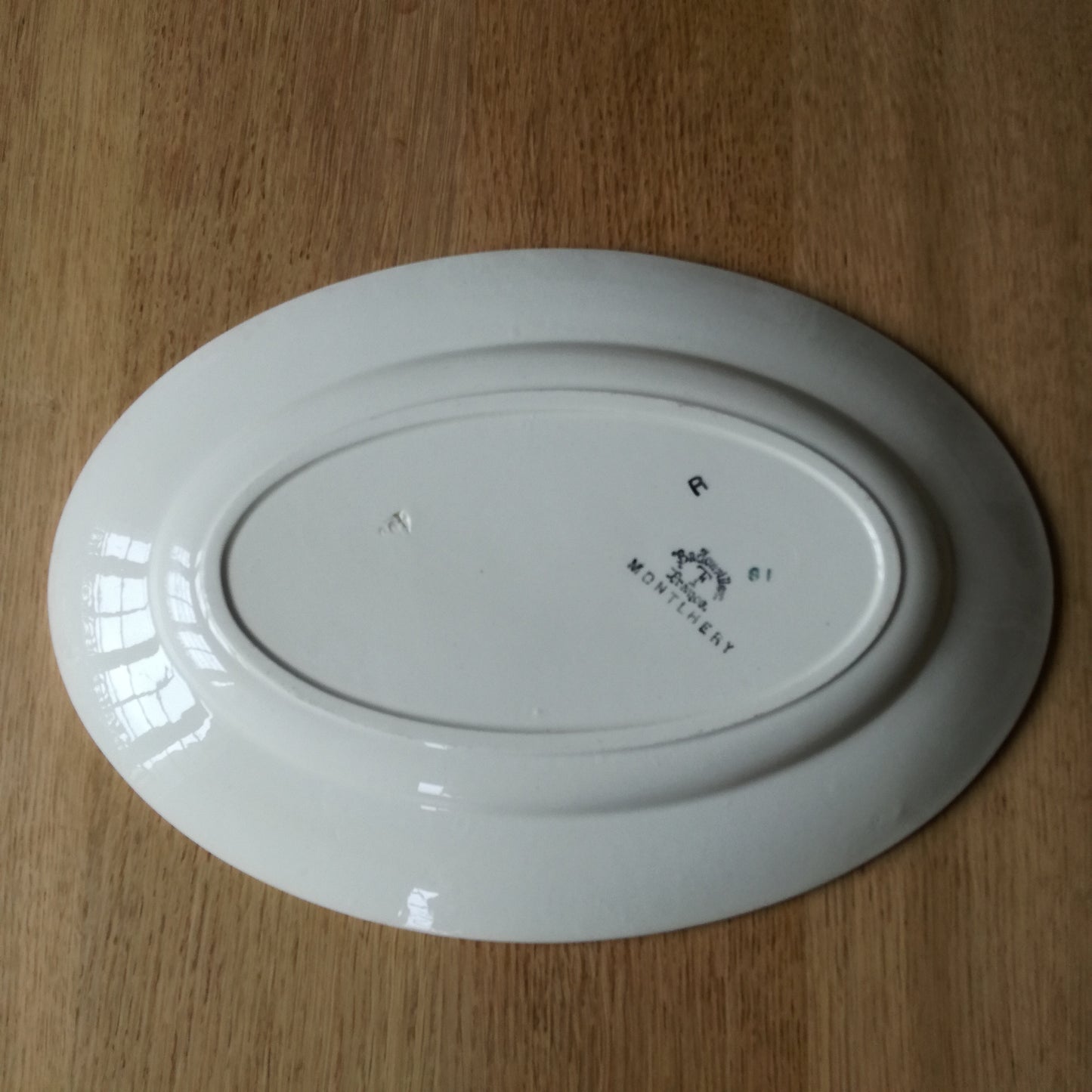 Plat ovale, modèle "Montlhéry", Badonviller F
