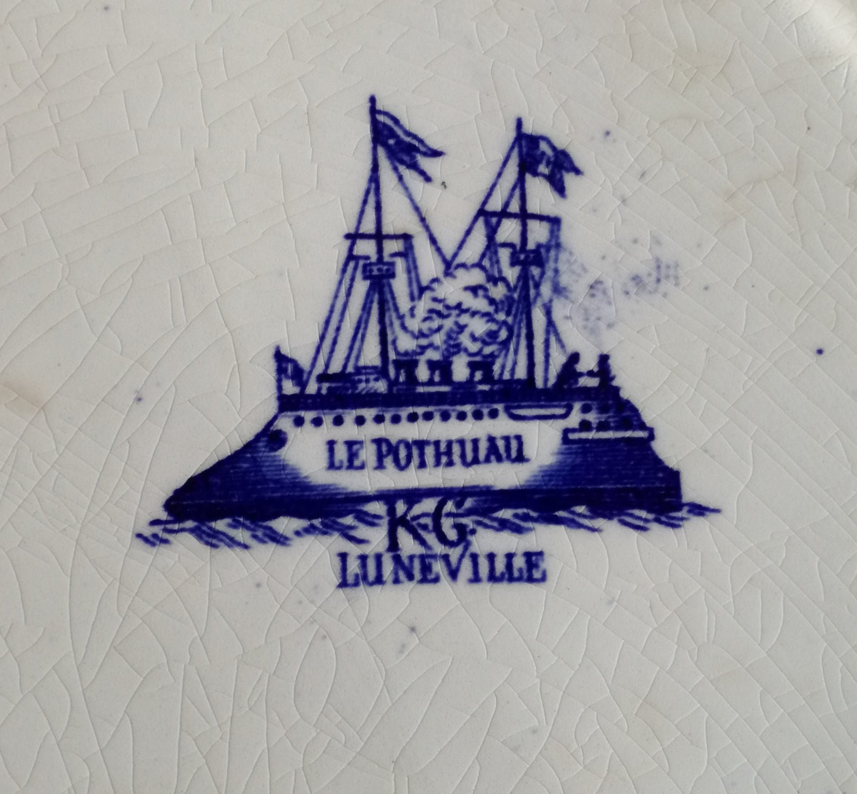 Grand plat ovale, Le Pothuau, Lunéville
